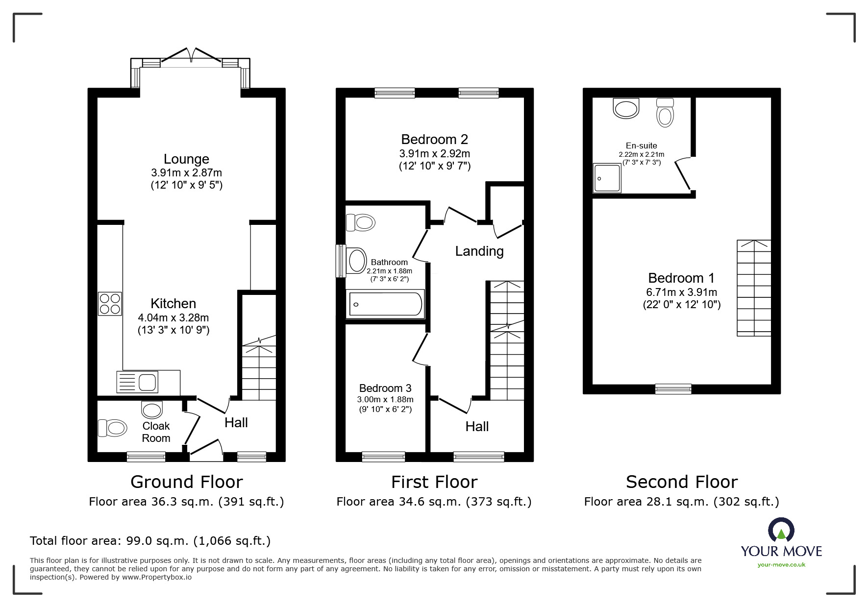 Floorplan of 3 bedroom Semi Detached House for sale, Foundry Gate, Wombwell, South Yorkshire, S73