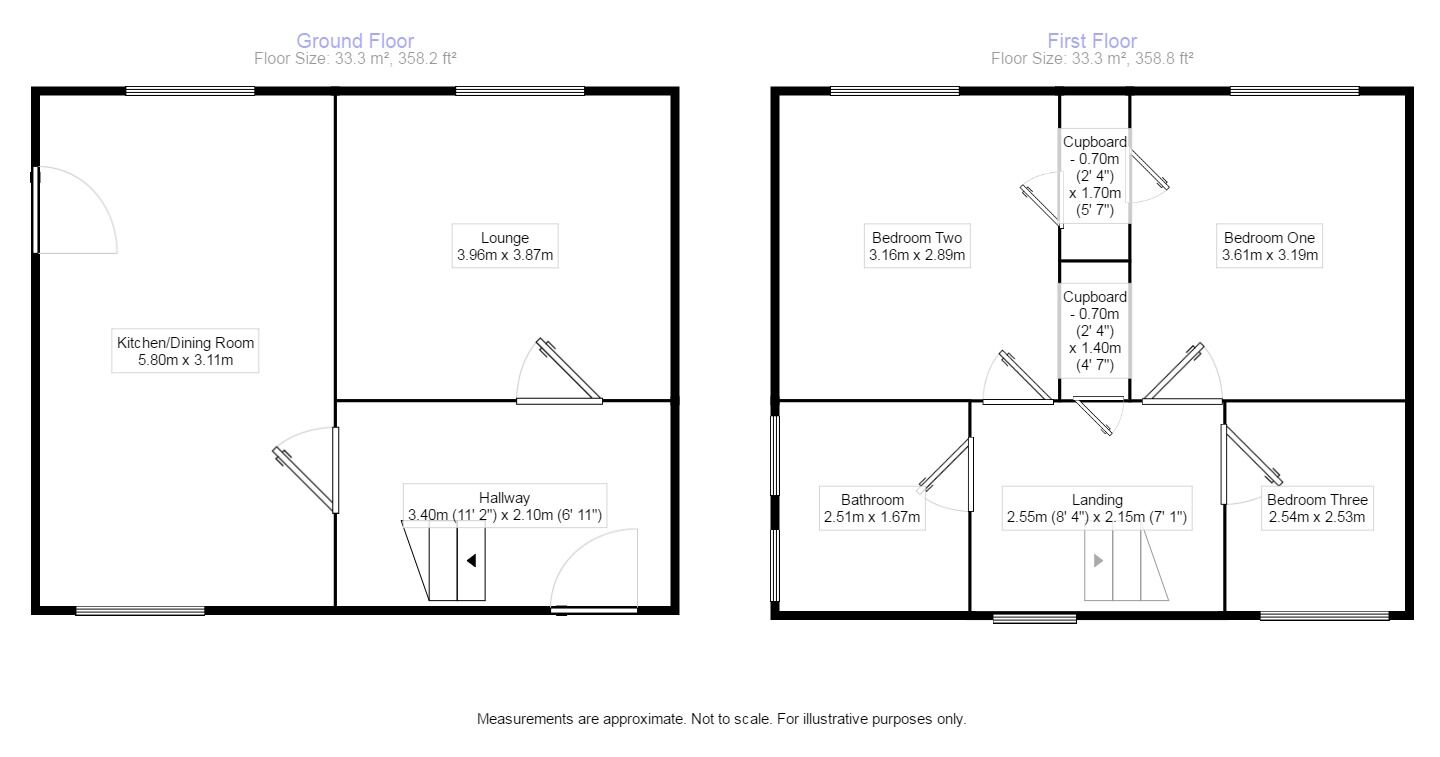 Floorplan of 3 bedroom Semi Detached House to rent, Maori Avenue, Bolton-upon-Dearne, South Yorkshire, S63