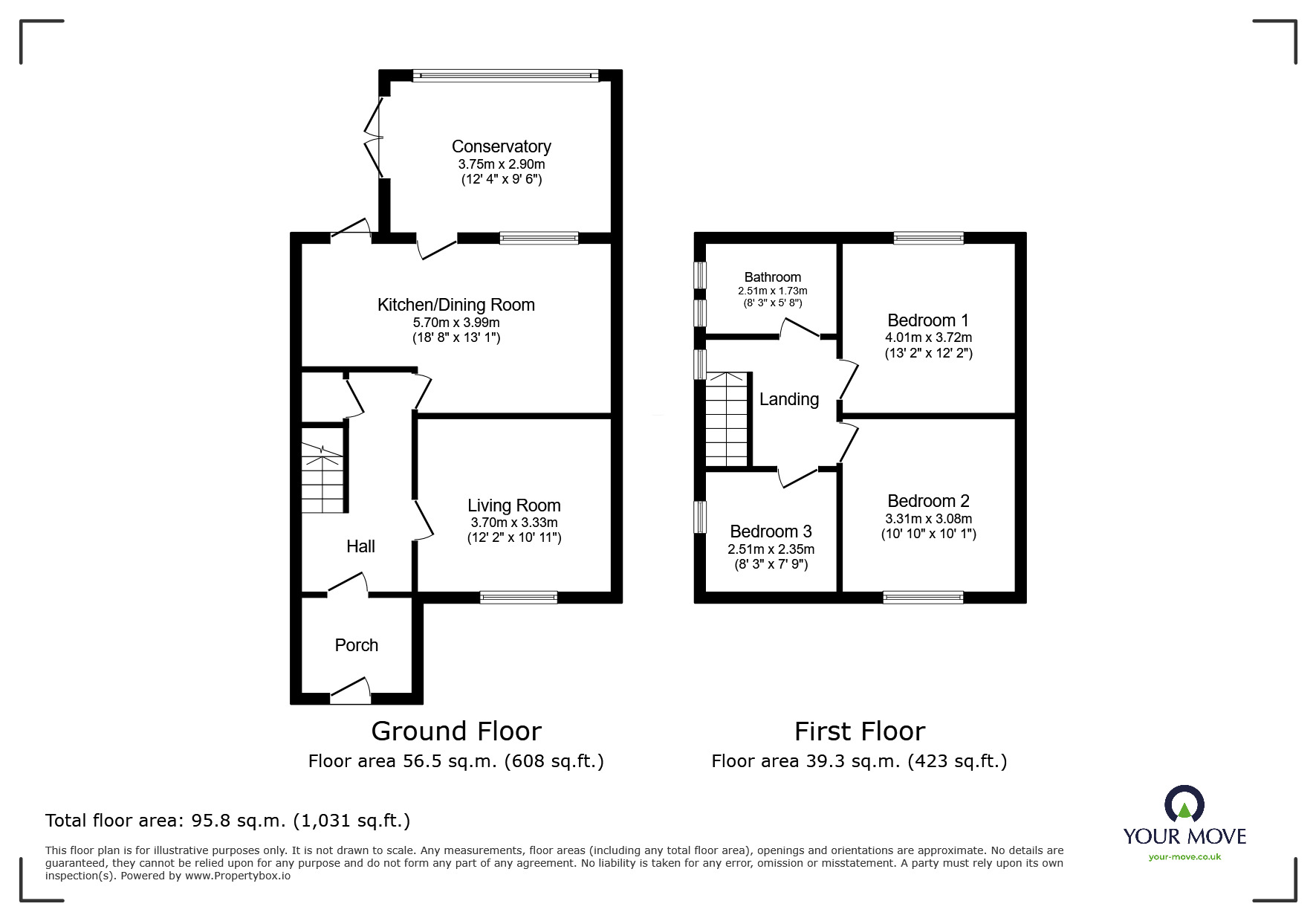 Floorplan of 3 bedroom Semi Detached House for sale, Park Crescent, Royston, South Yorkshire, S71