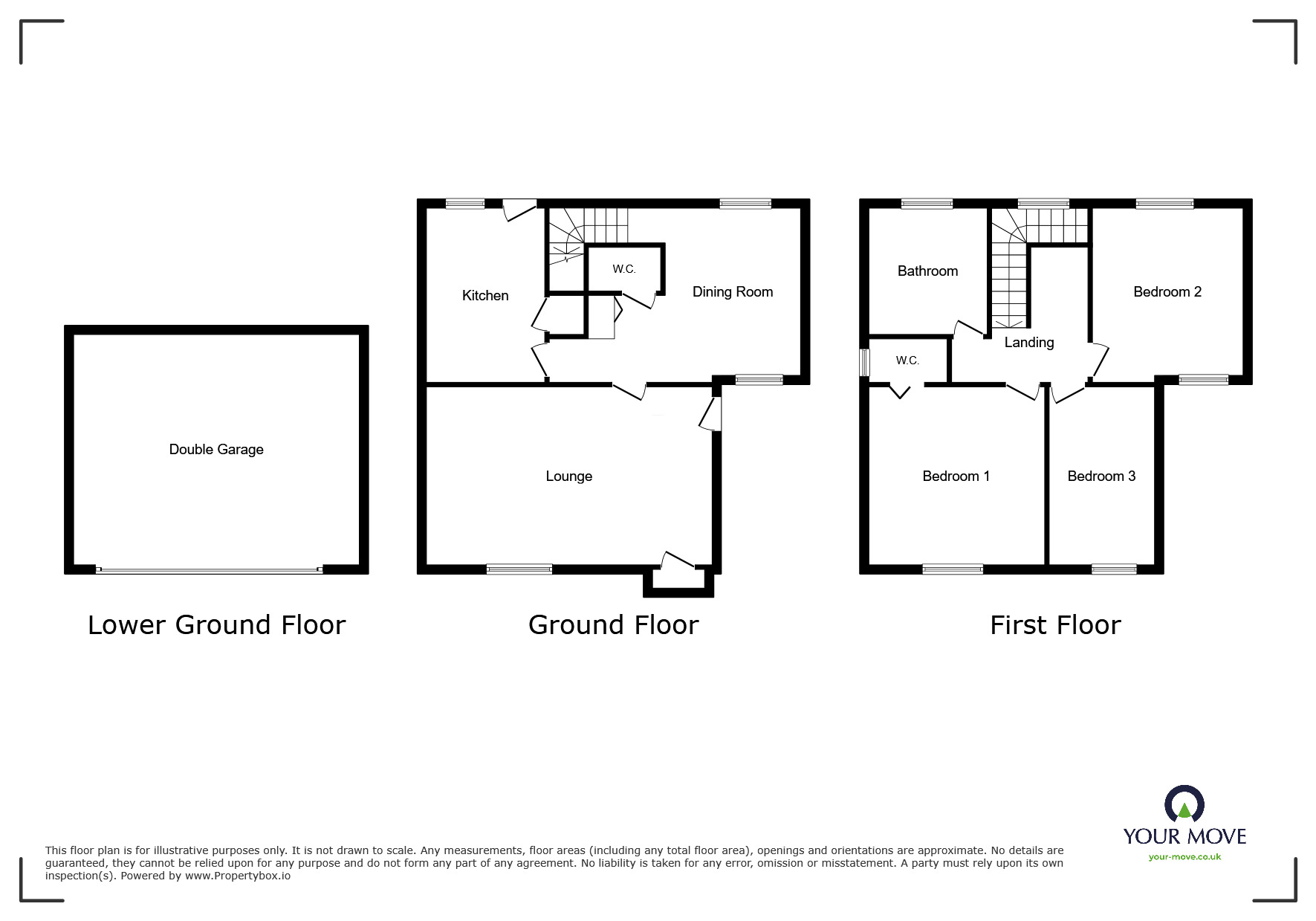 Floorplan of 3 bedroom Detached House for sale, Grove Street, Worsbrough, South Yorkshire, S70