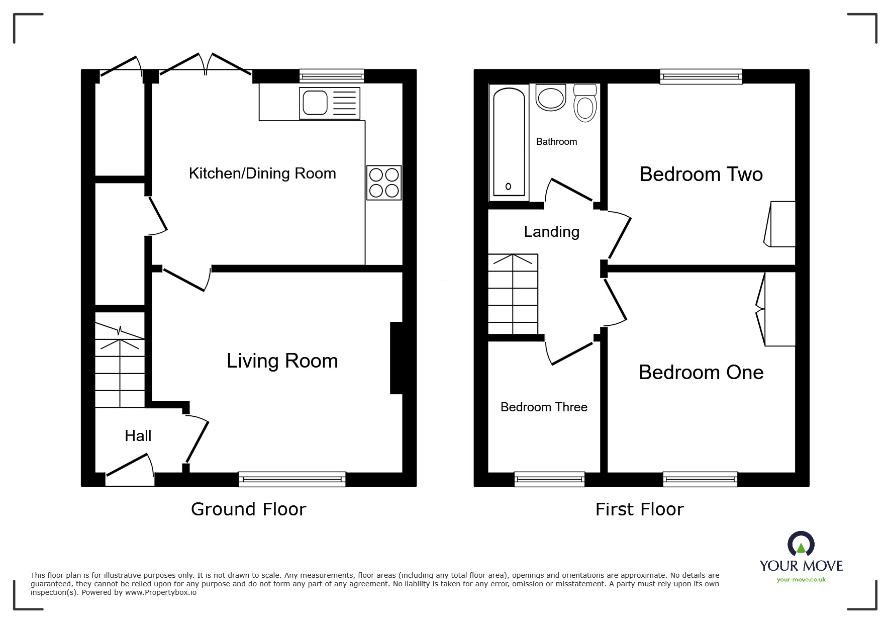 Floorplan of 3 bedroom Semi Detached House to rent, Bank End Avenue, Worsbrough, Barnsley, S70