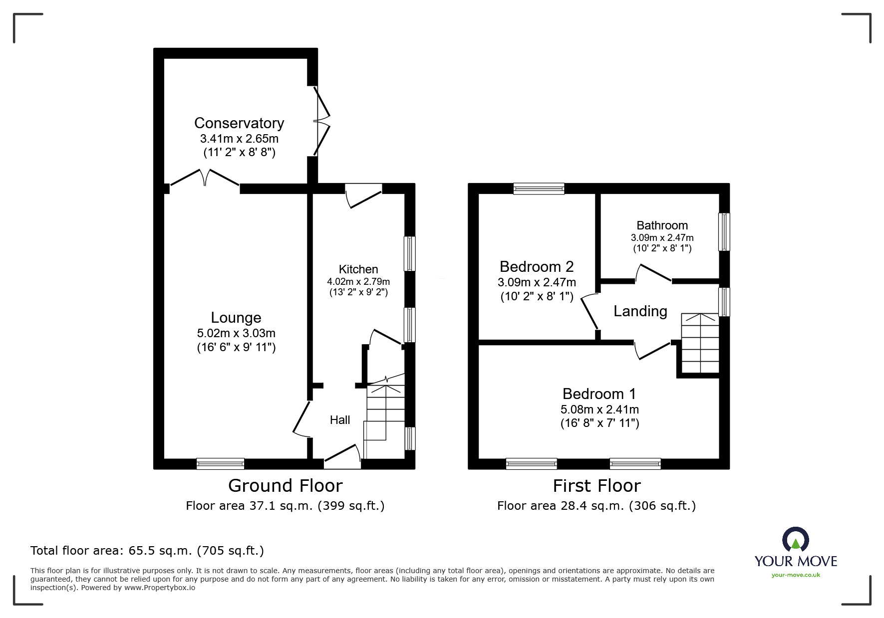 Floorplan of 2 bedroom Semi Detached House for sale, Greenside, Shafton, Barnsley, S72