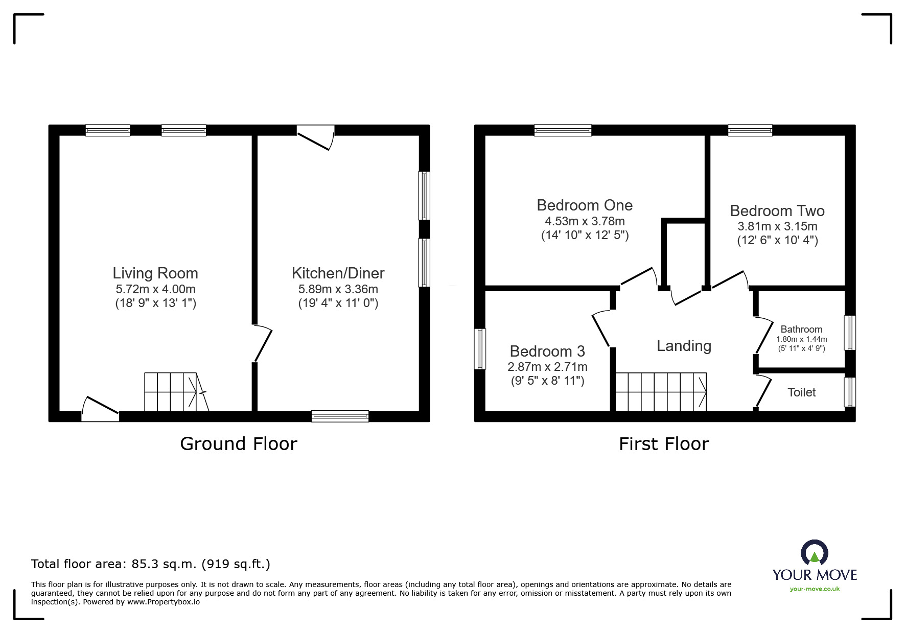 Floorplan of 3 bedroom Semi Detached House for sale, Reginald Road, Barnsley, S70