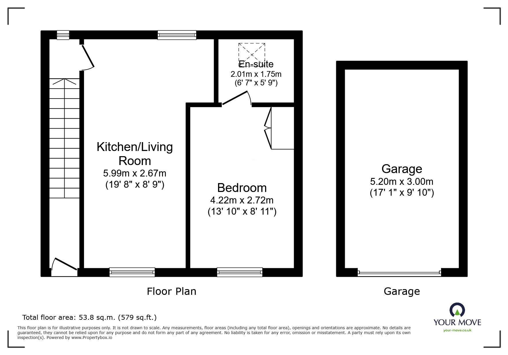 Floorplan of 1 bedroom Flat for sale, Highgrove Court, Carlton, Barnsley, S71