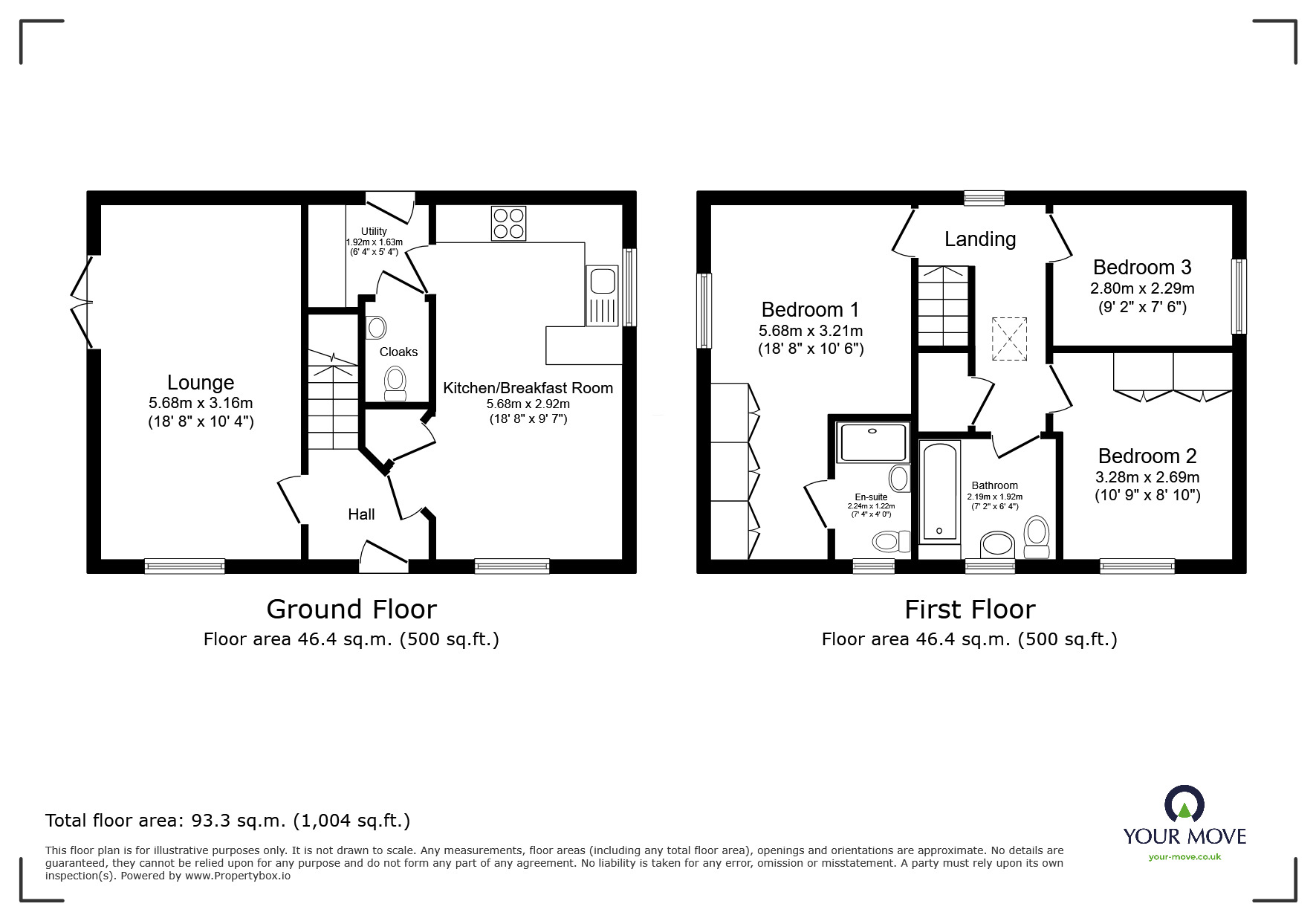 Floorplan of 3 bedroom Detached House for sale, Herons Place, Barnsley, S75