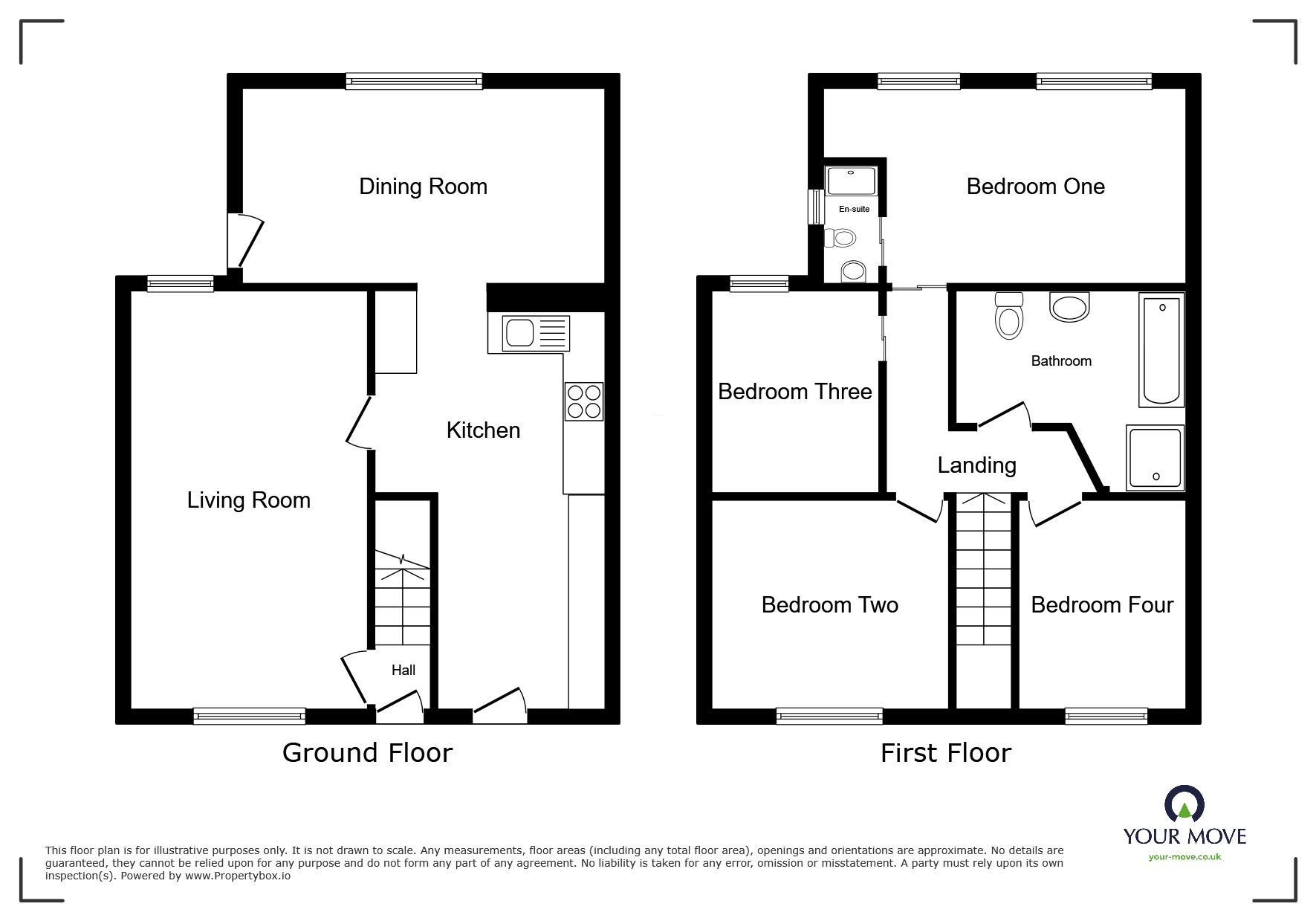 Floorplan of 4 bedroom Mid Terrace House to rent, Raymond Avenue, Grimethorpe, Barnsley, S72