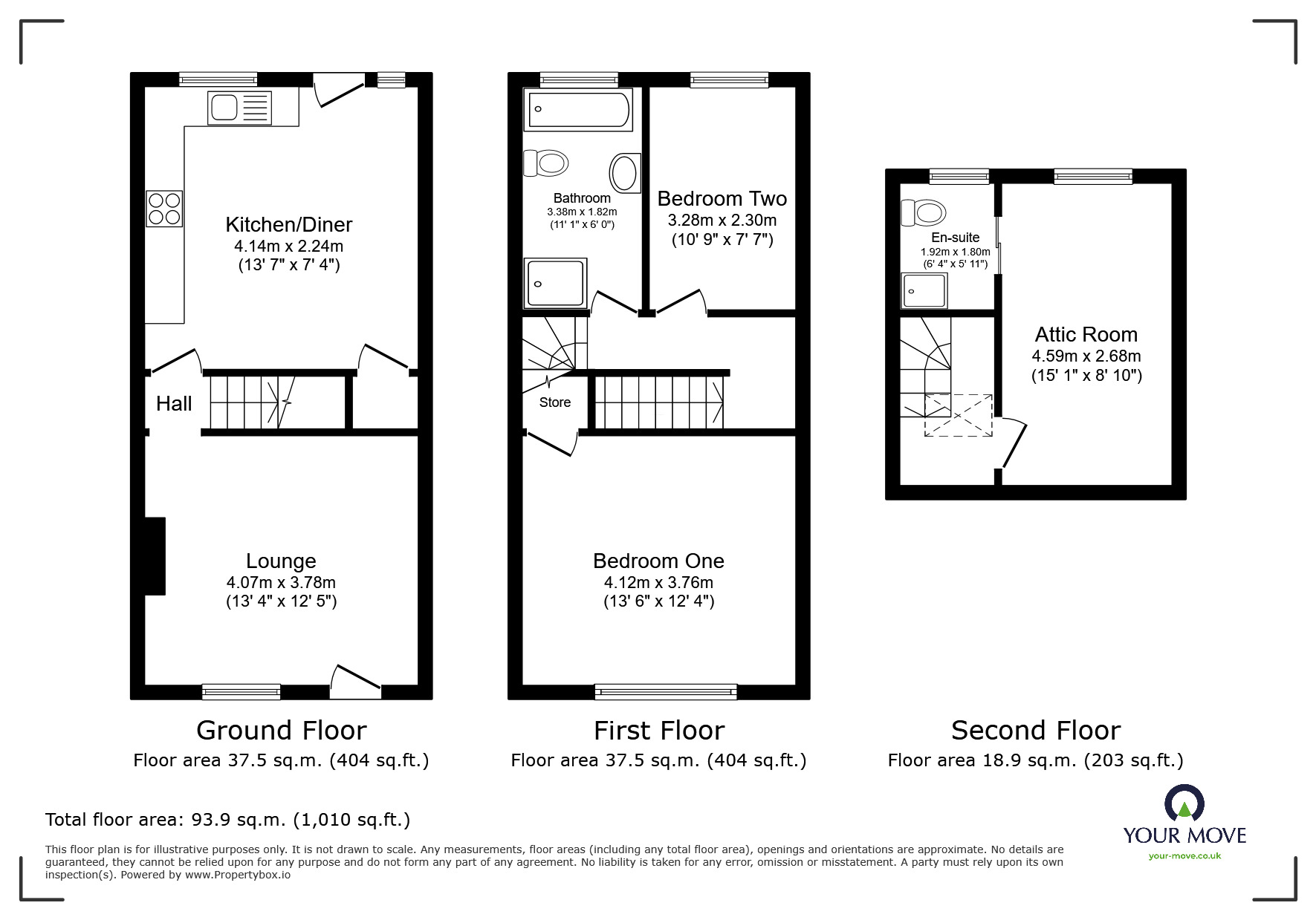 Floorplan of 3 bedroom Semi Detached House to rent, The Gate, Dodworth, Barnsley, S75