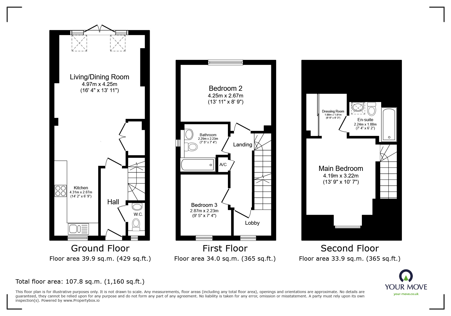 Floorplan of 3 bedroom Semi Detached House for sale, Mill Rise, Barnsley, S70
