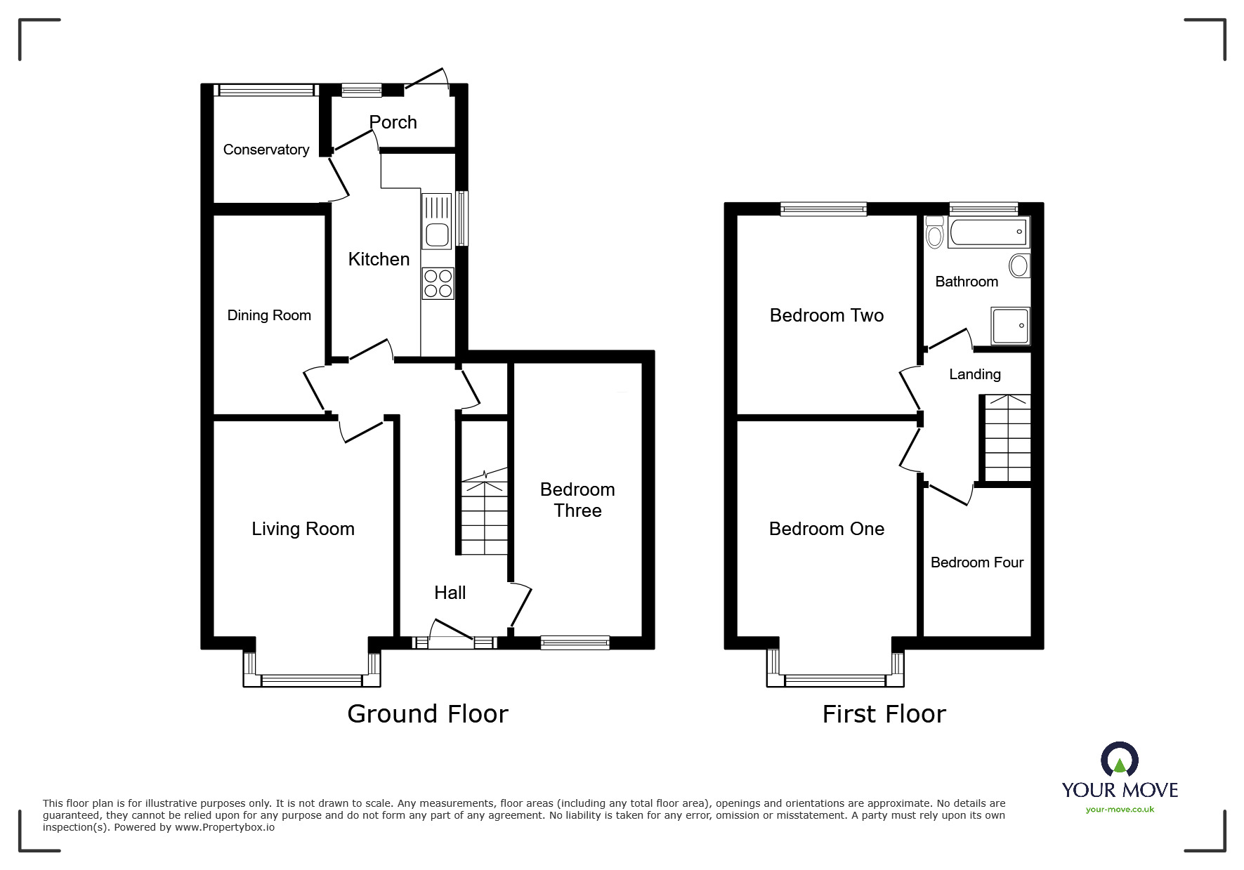 Floorplan of 4 bedroom End Terrace House to rent, Longman Road, Barnsley, S70