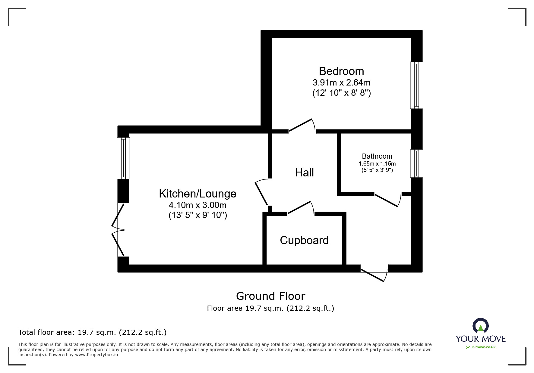 Floorplan of 1 bedroom Flat for sale, Gawber Road, Barnsley, S75