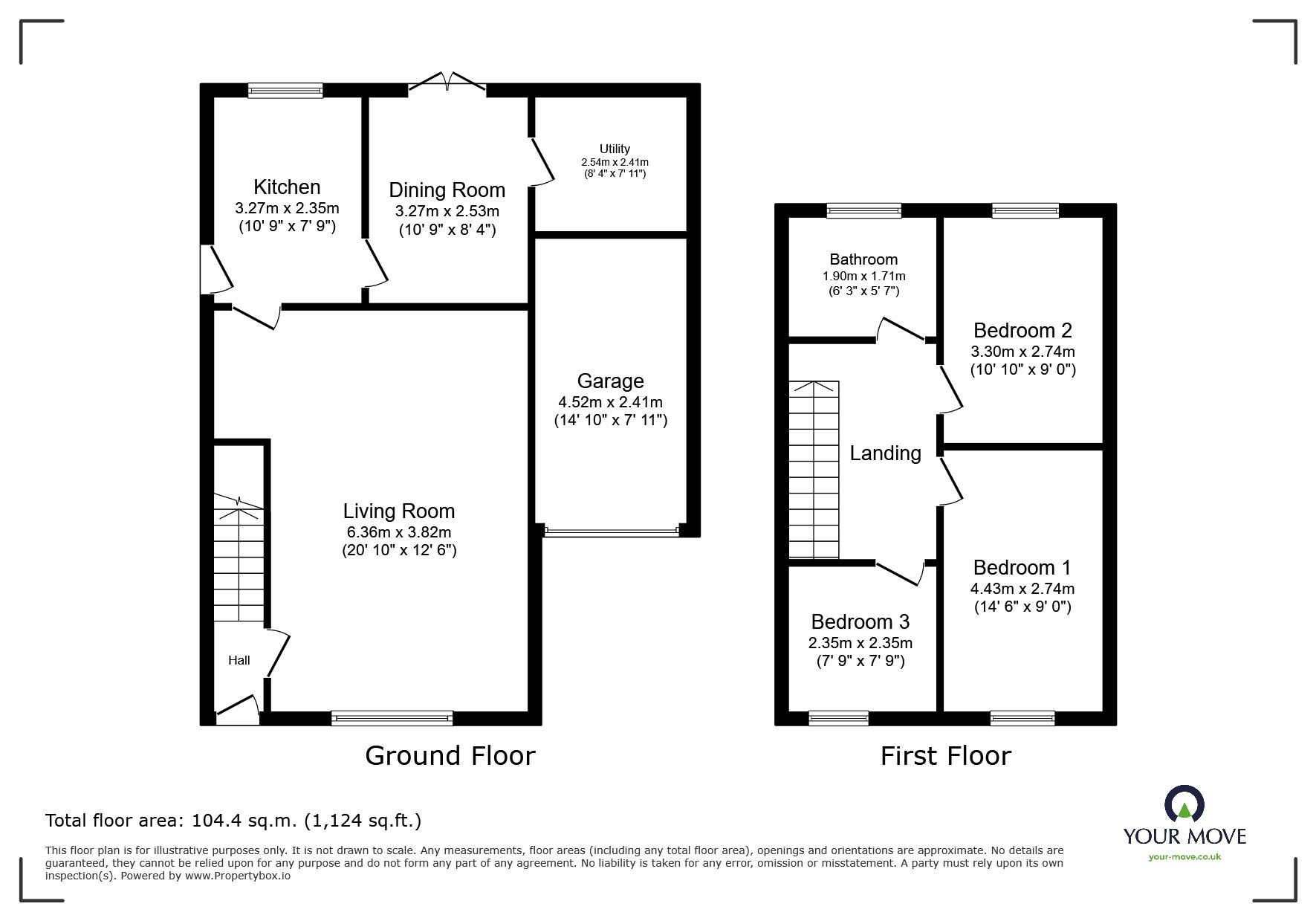 Floorplan of 3 bedroom Detached House for sale, Vernon Way, Barnsley, S75