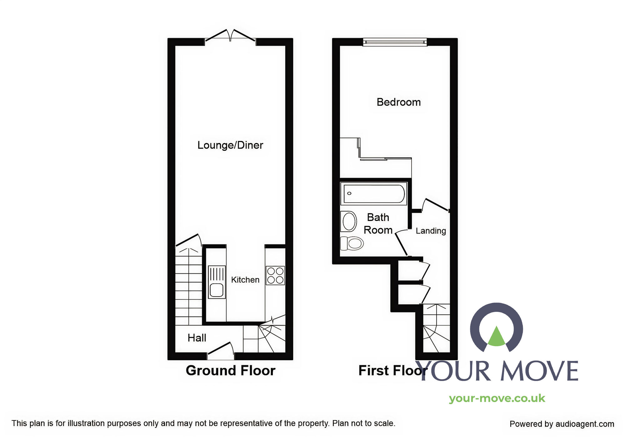 Floorplan of 1 bedroom Flat to rent, Huddersfield Road, Barnsley, S75