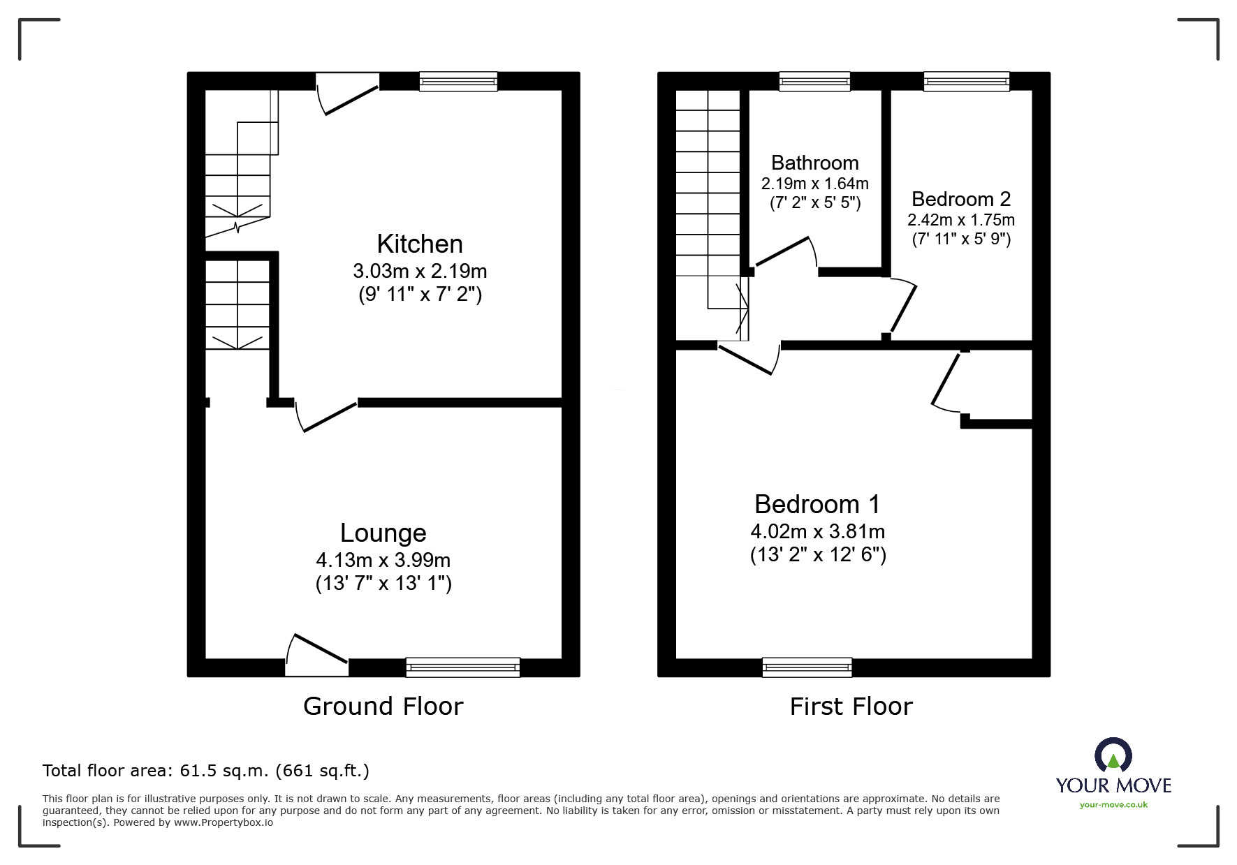 Floorplan of 2 bedroom Mid Terrace House for sale, Gordon Street, Barnsley, S70