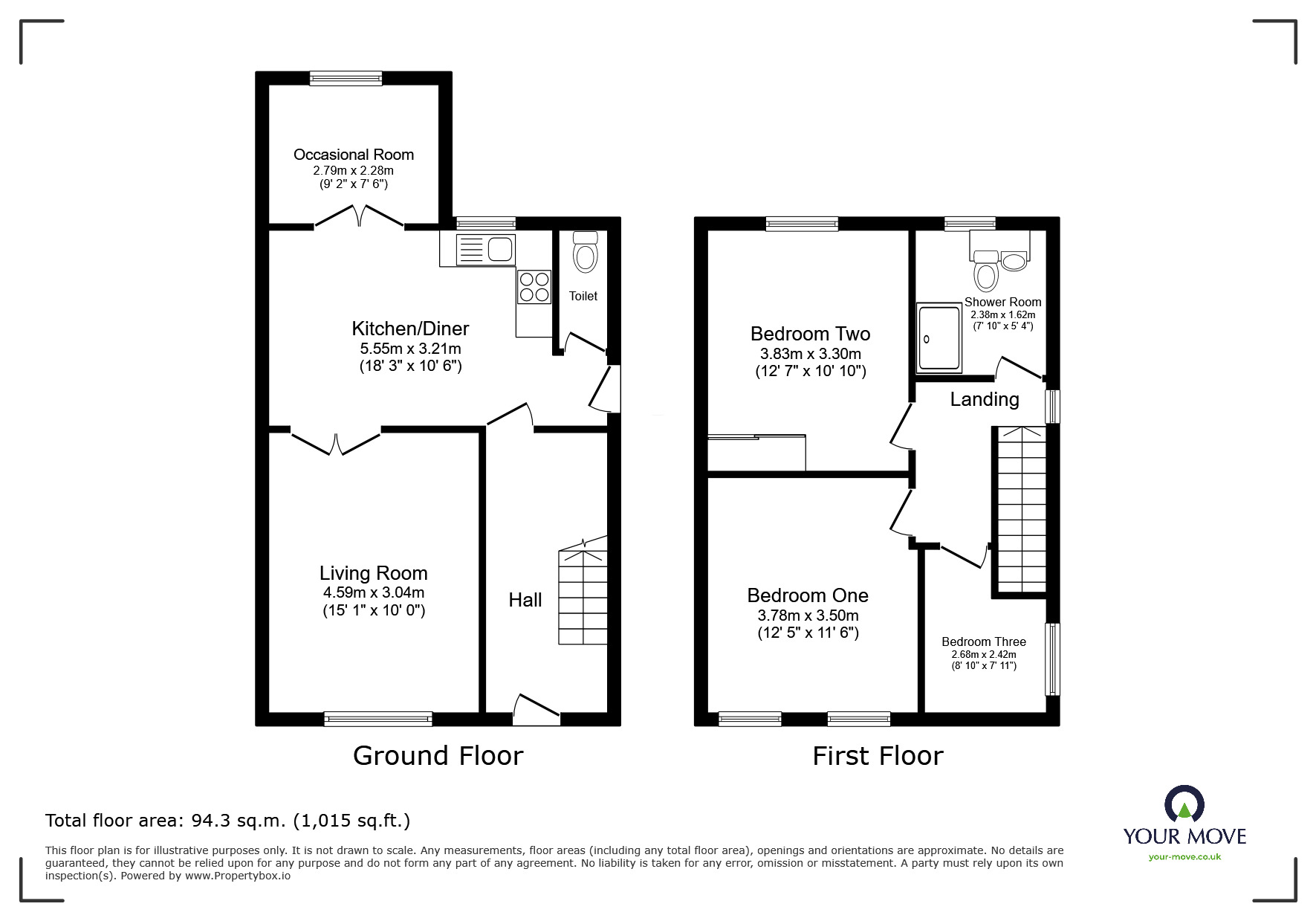 Floorplan of 3 bedroom Semi Detached House to rent, Wood Street, Barnsley, S70
