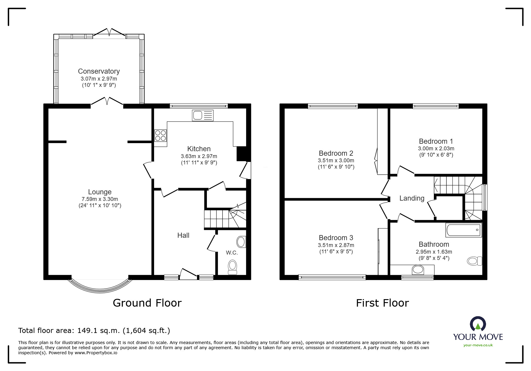 Floorplan of 3 bedroom Semi Detached House for sale, Appleton Way, Worsbrough, Barnsley, S70