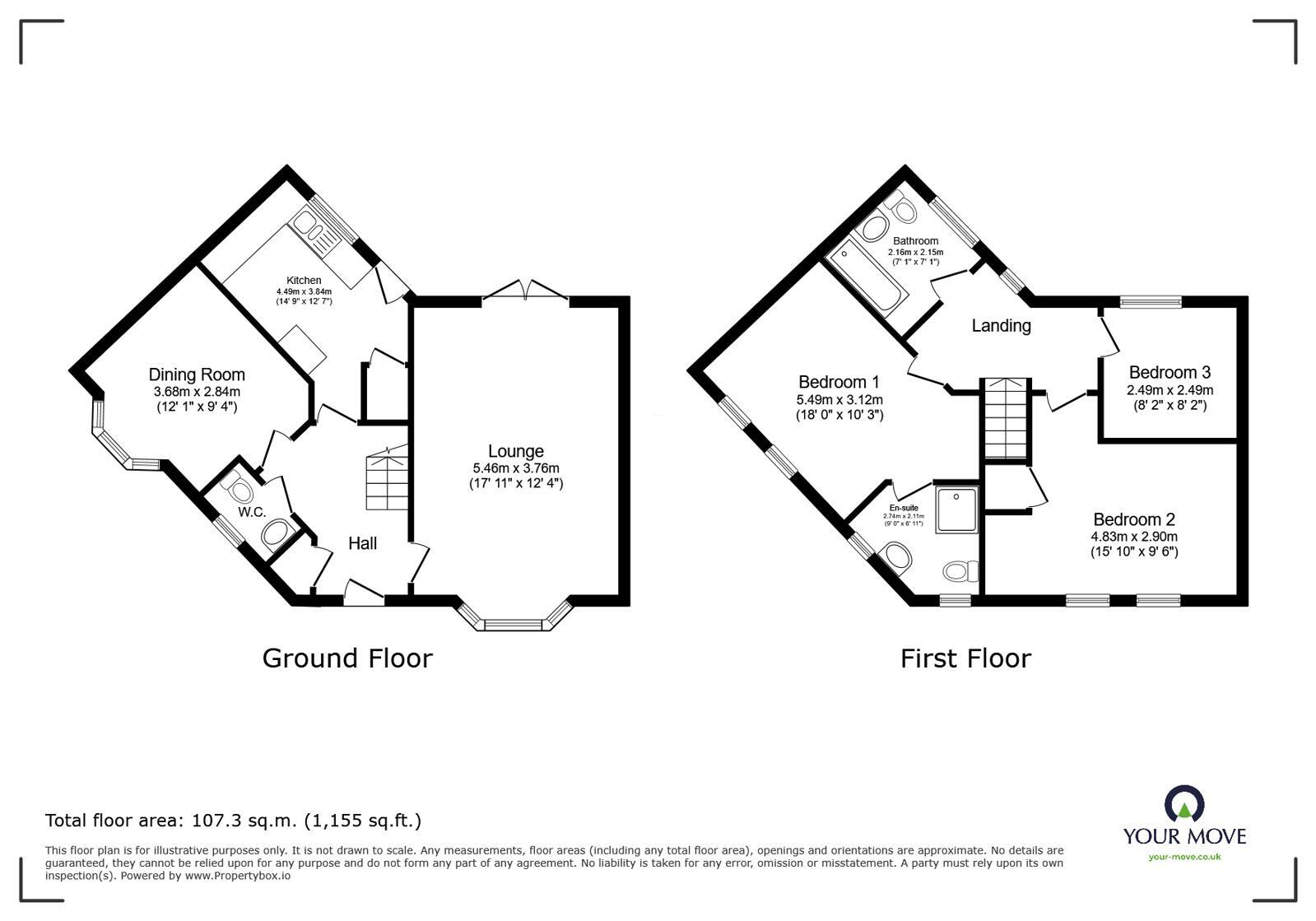 Floorplan of 3 bedroom Detached House for sale, Templing Close, Barnsley, South Yorkshire, S70