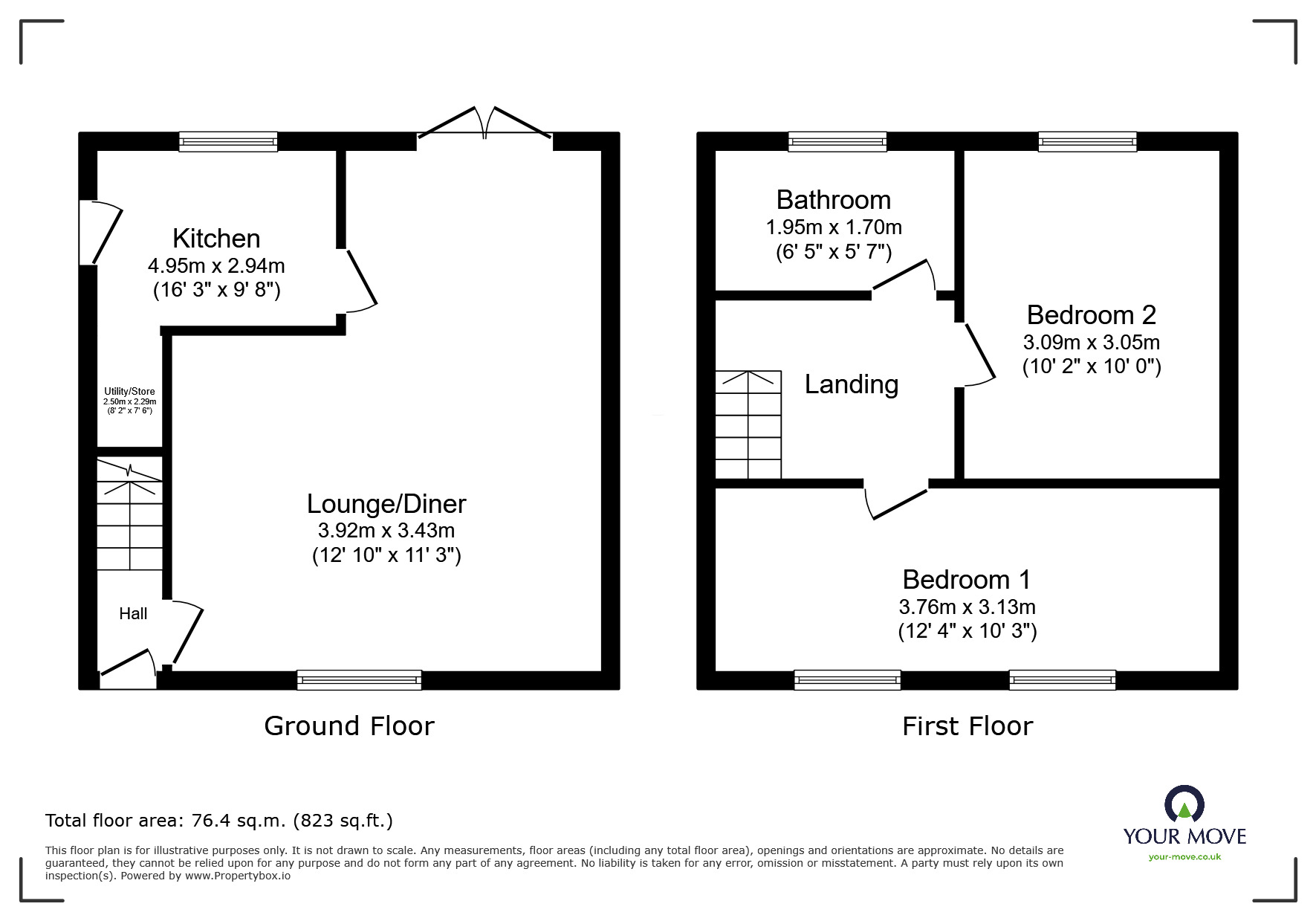 Floorplan of 3 bedroom Semi Detached House for sale, Rye Croft, Barnsley, S71