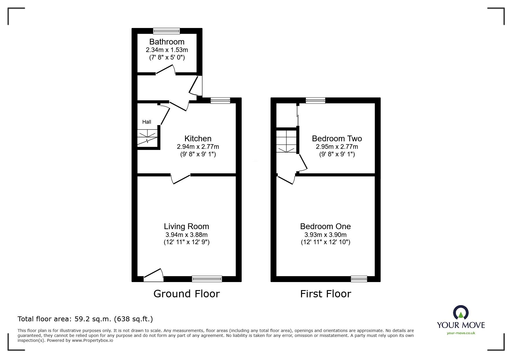 Floorplan of 2 bedroom Mid Terrace House to rent, Leopold Street, Barnsley, S70
