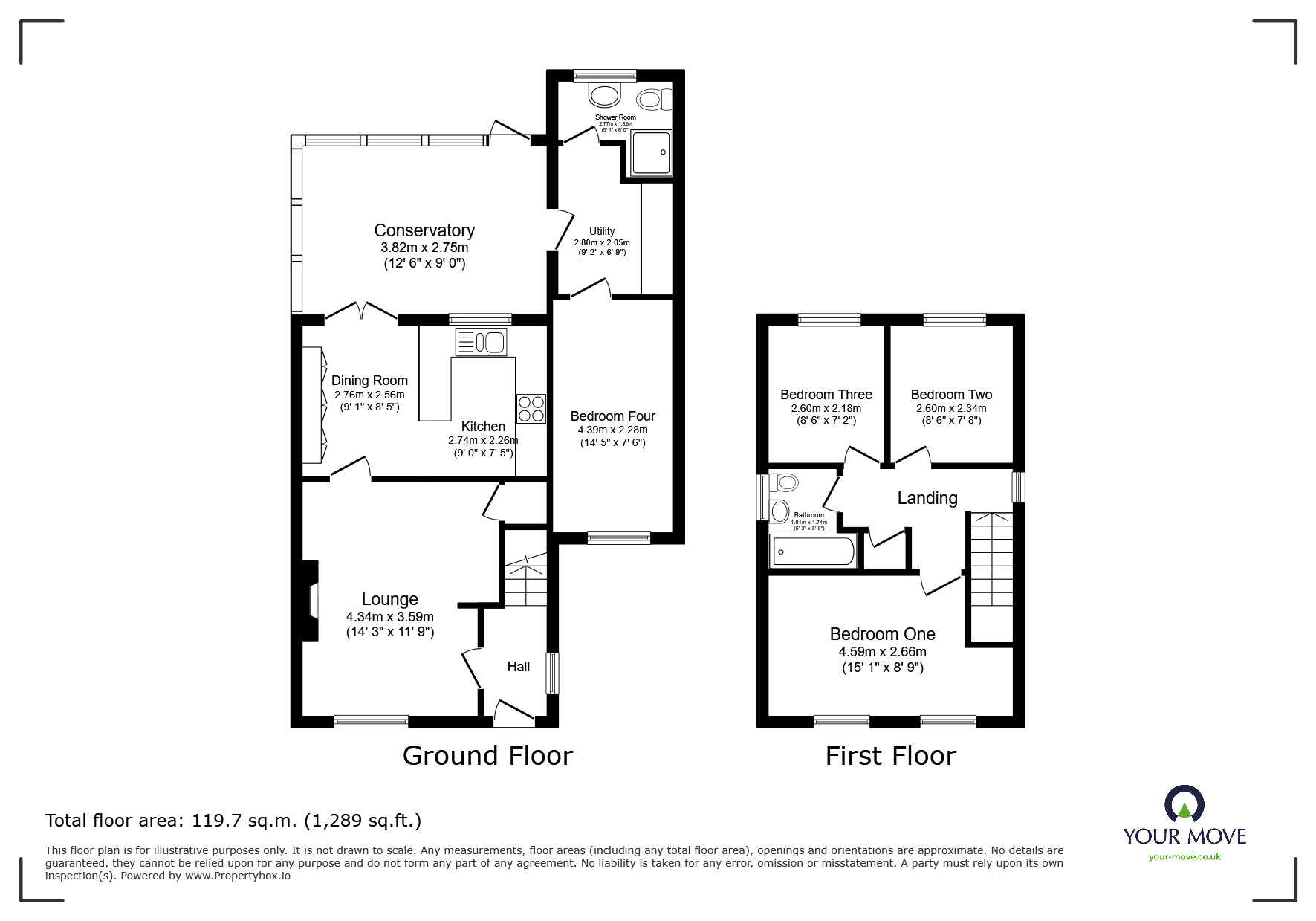 Floorplan of 4 bedroom Detached House to rent, Richard Road, Barnsley, S71