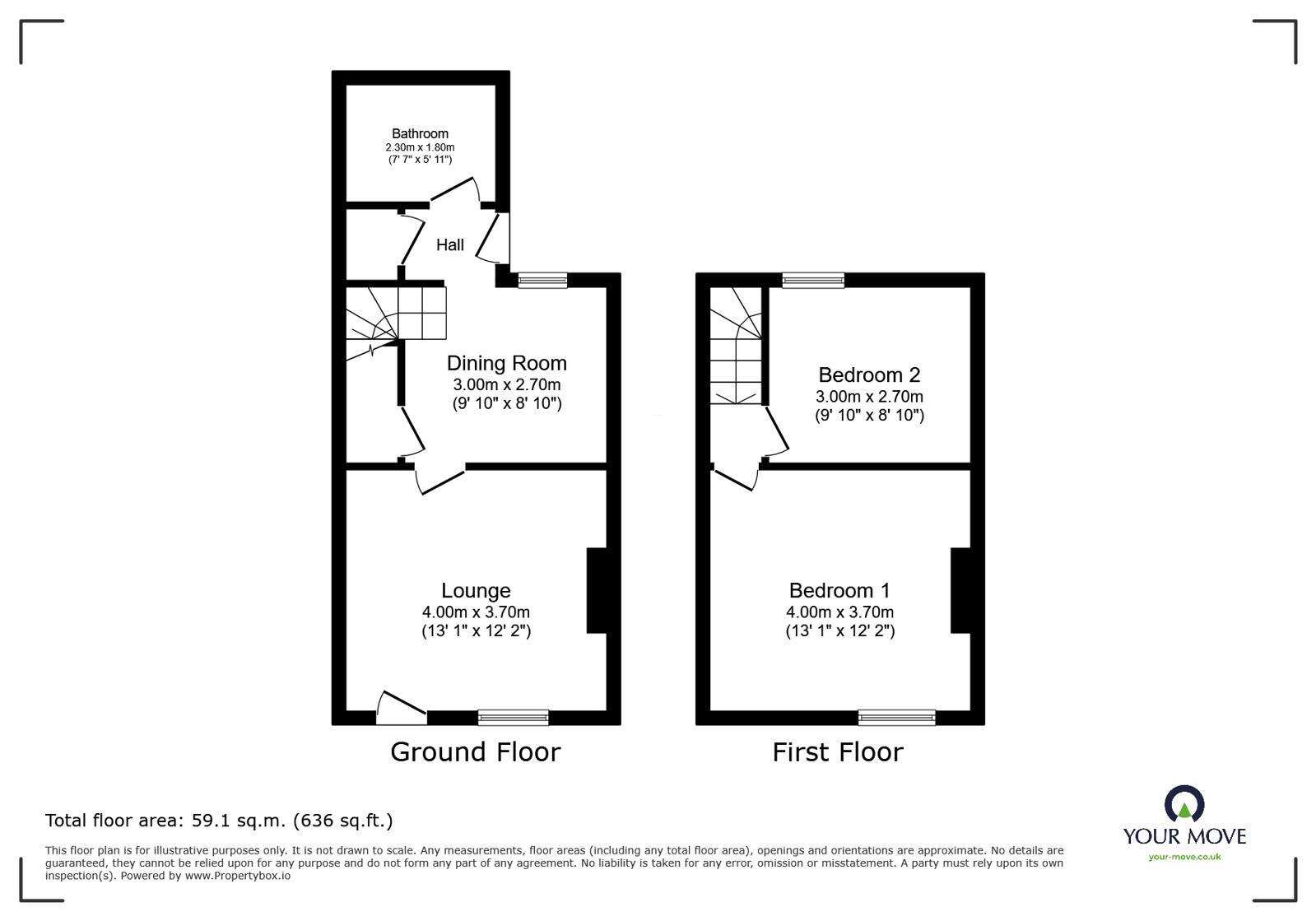 Floorplan of 2 bedroom Mid Terrace House for sale, Hilton Street, Barnsley, S75