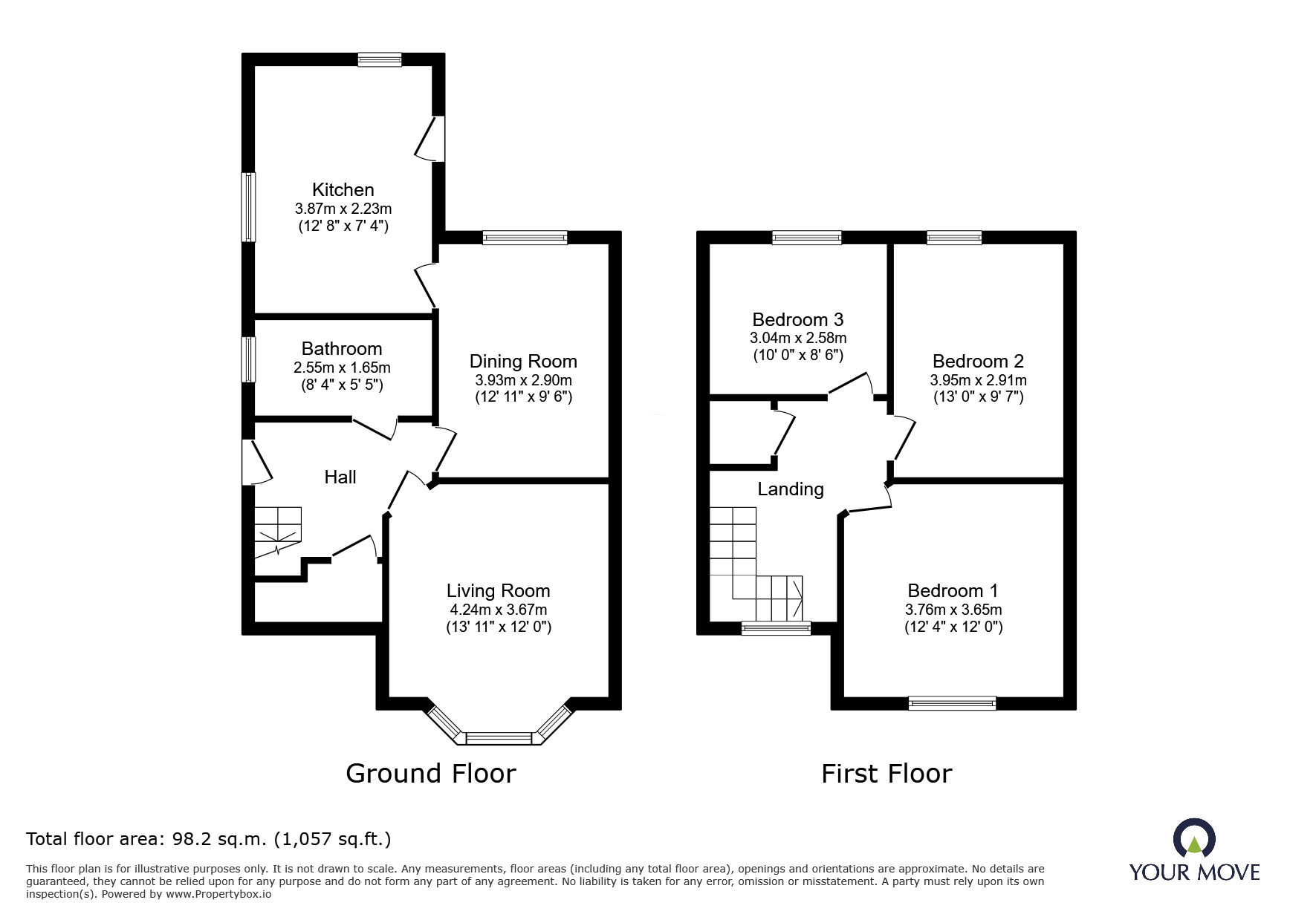 Floorplan of 3 bedroom Semi Detached House for sale, Far Lane, Rotherham, South Yorkshire, S65