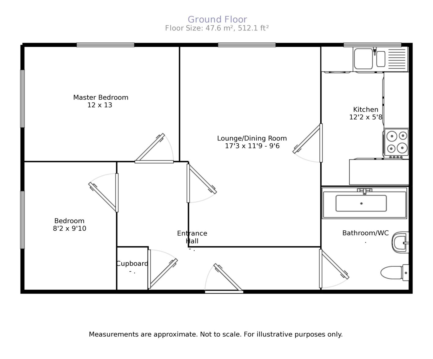 Floorplan of 2 bedroom  Flat to rent, St. James Court St. Andrews Road, Bedford, MK40