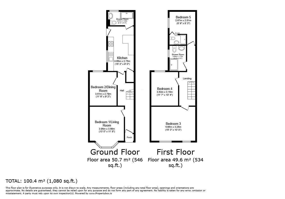 Floorplan of 3 bedroom Mid Terrace House for sale, Ford End Road, Bedford, Bedfordshire, MK40