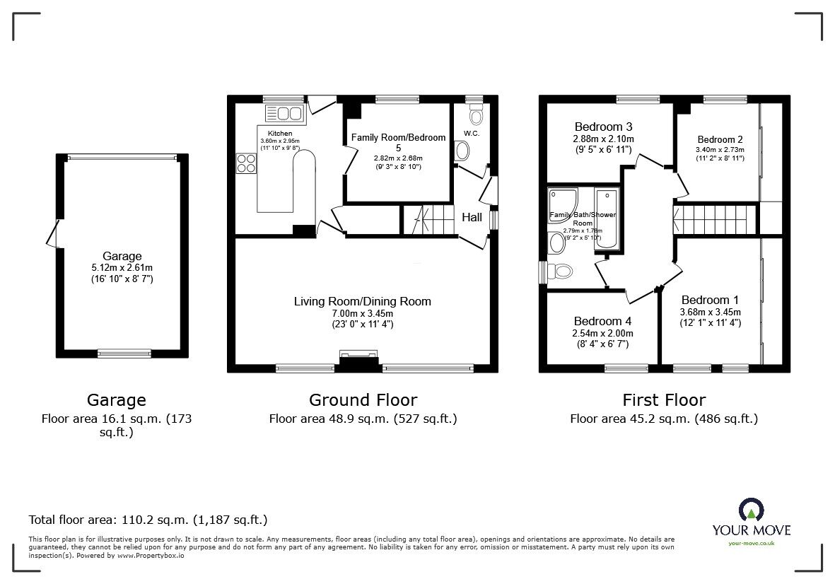 Floorplan of 4 bedroom Detached House for sale, Manton Lane, Bedford, Bedfordshire, MK41