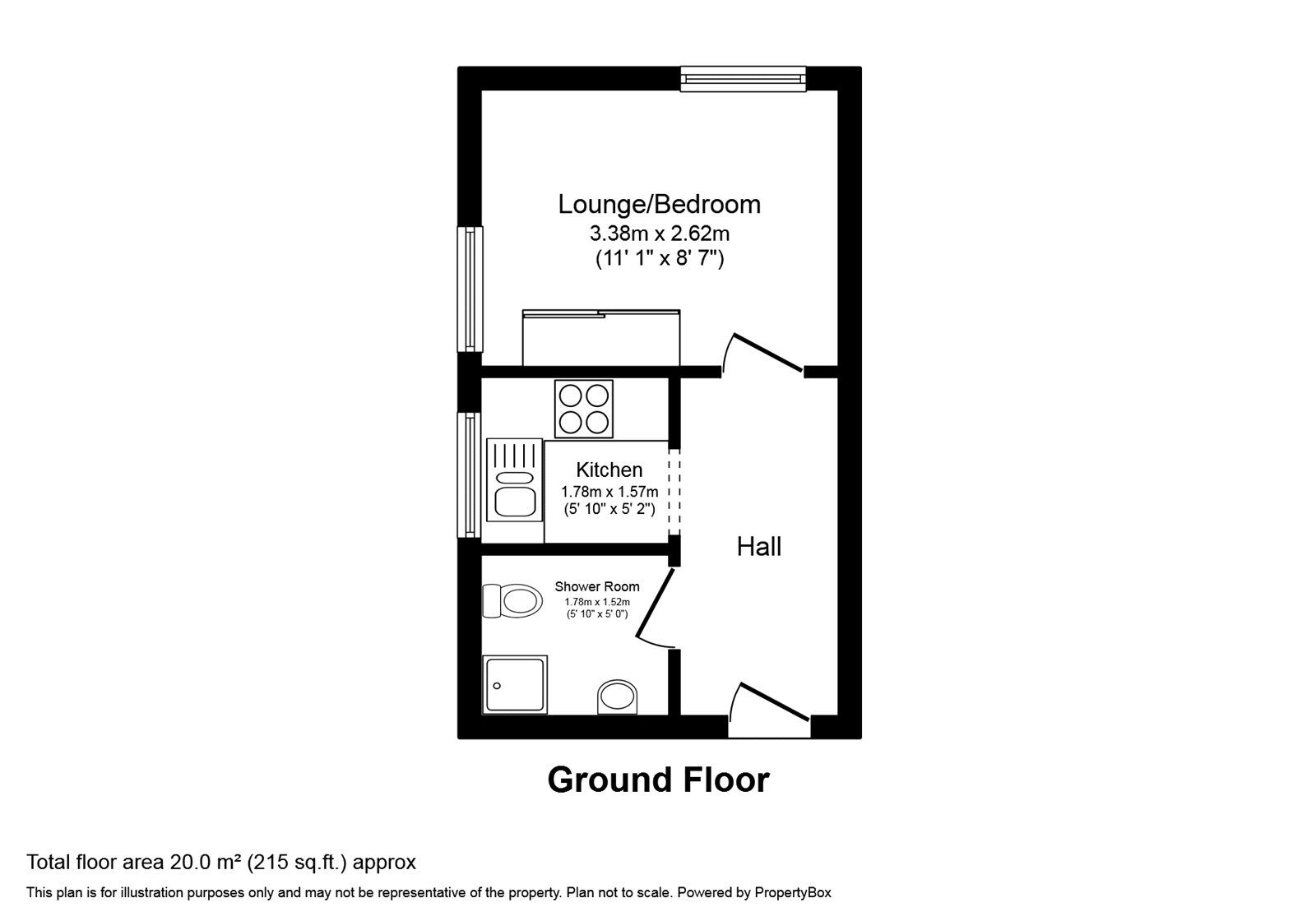 Floorplan of  Flat to rent, Bedford Road, Kempston, Bedfordshire, MK42