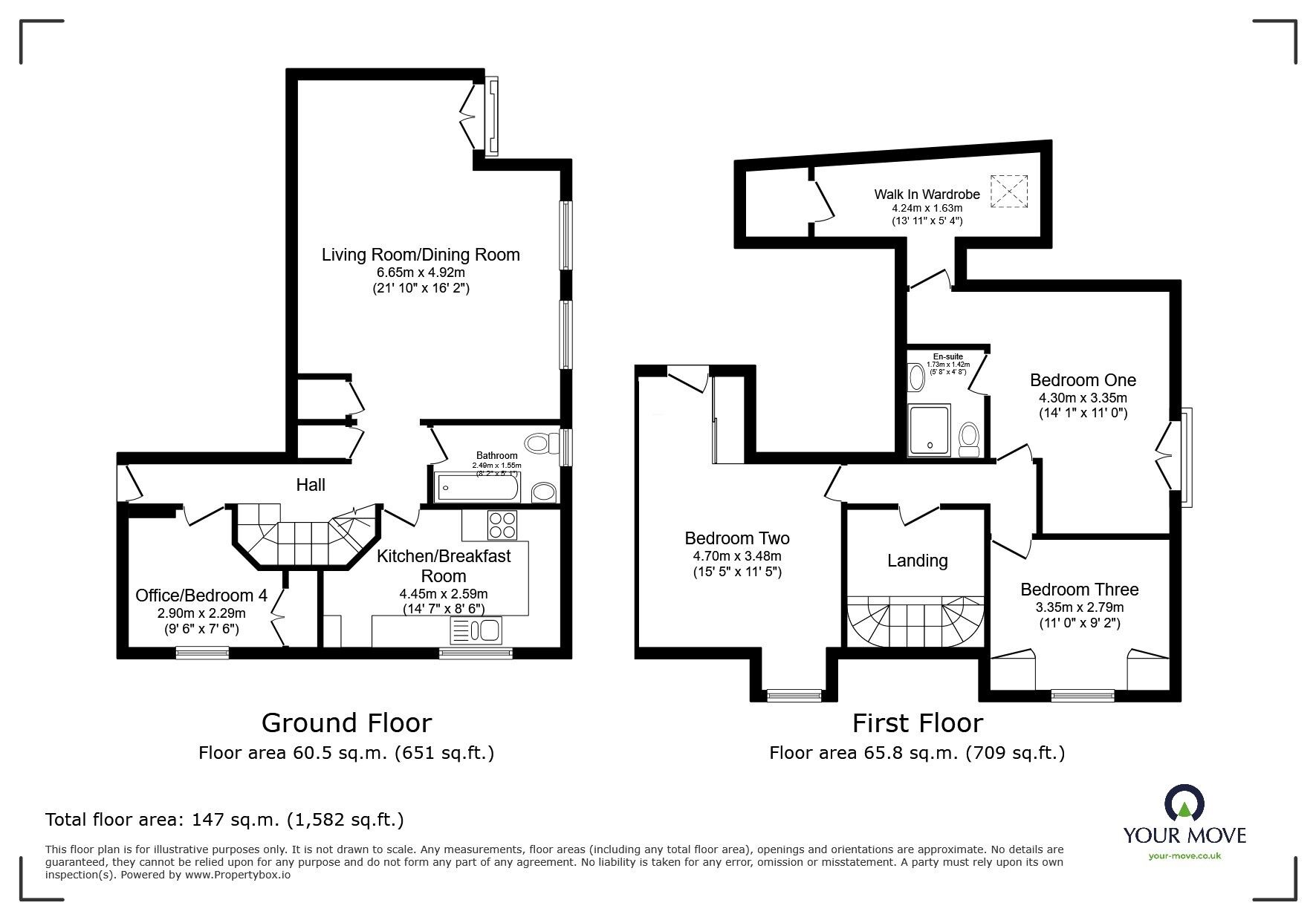 Floorplan of 3 bedroom Flat for sale, Sovereigns Quay, Bedford, Bedfordshire, MK40