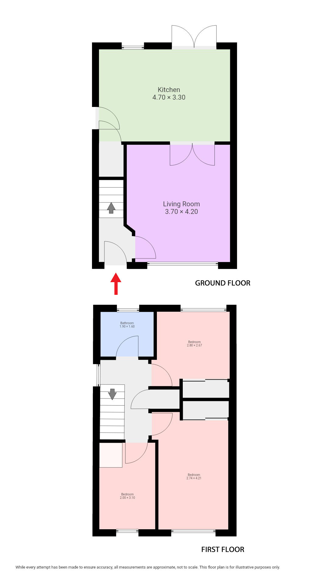 Floorplan of 3 bedroom Semi Detached House for sale, Vallantine Crescent, Uddingston, North Lanarkshire, G71
