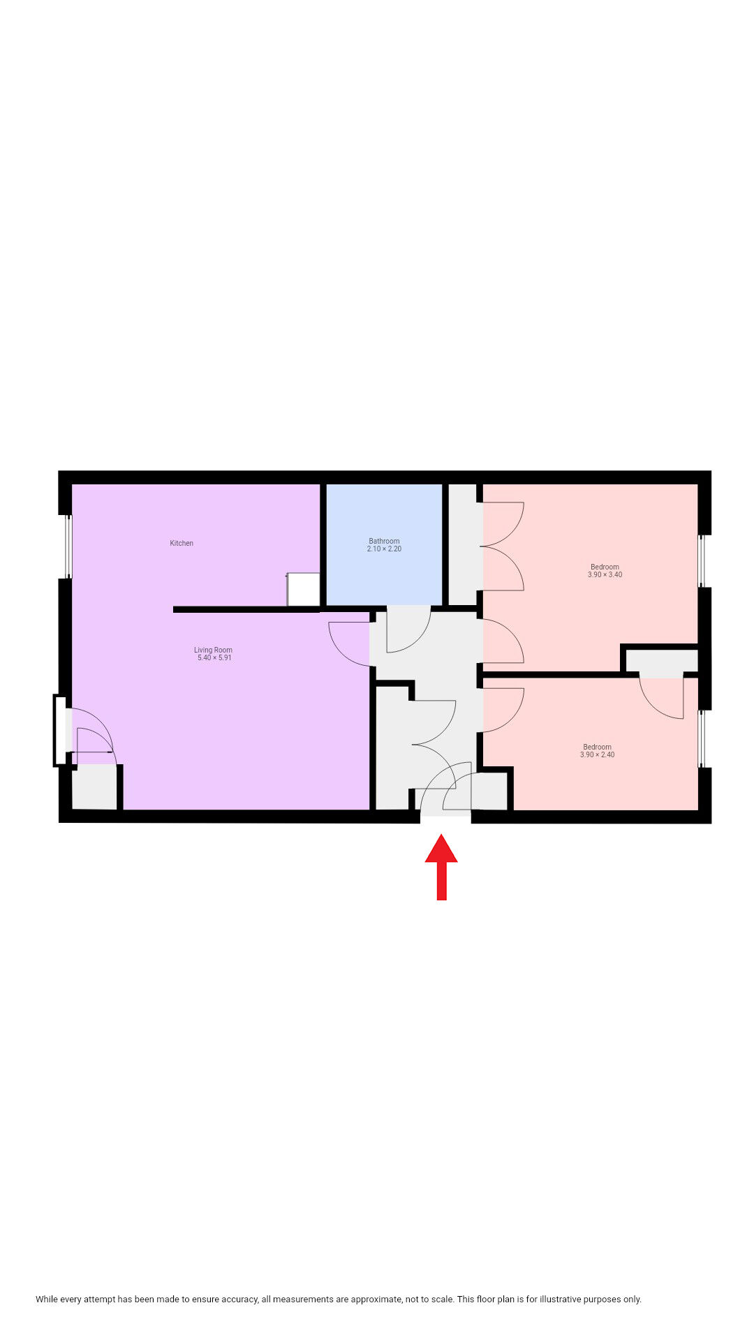Floorplan of 2 bedroom  Flat for sale, Hawick Court, Glasgow, G13