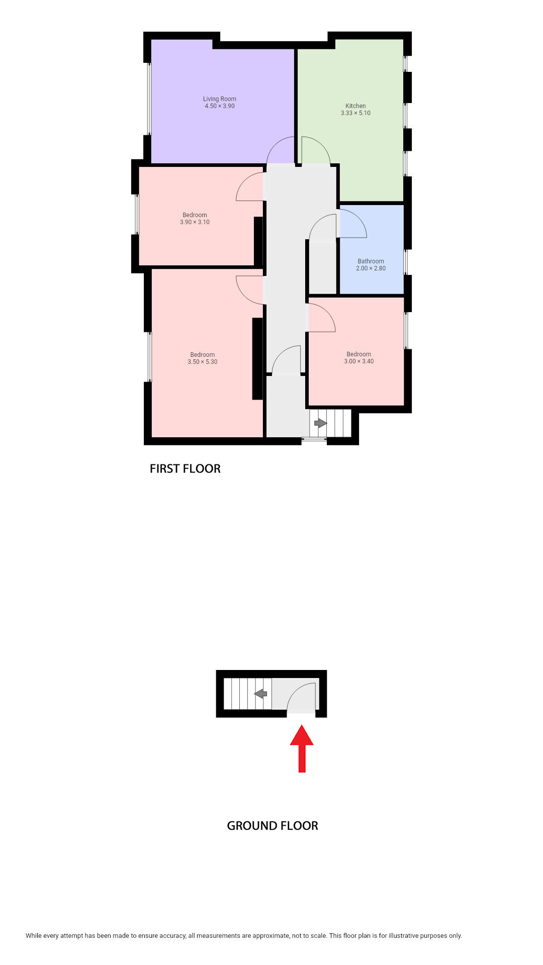 Floorplan of 3 bedroom Flat for sale, Motherwell Road, Bellshill, North Lanarkshire, ML4