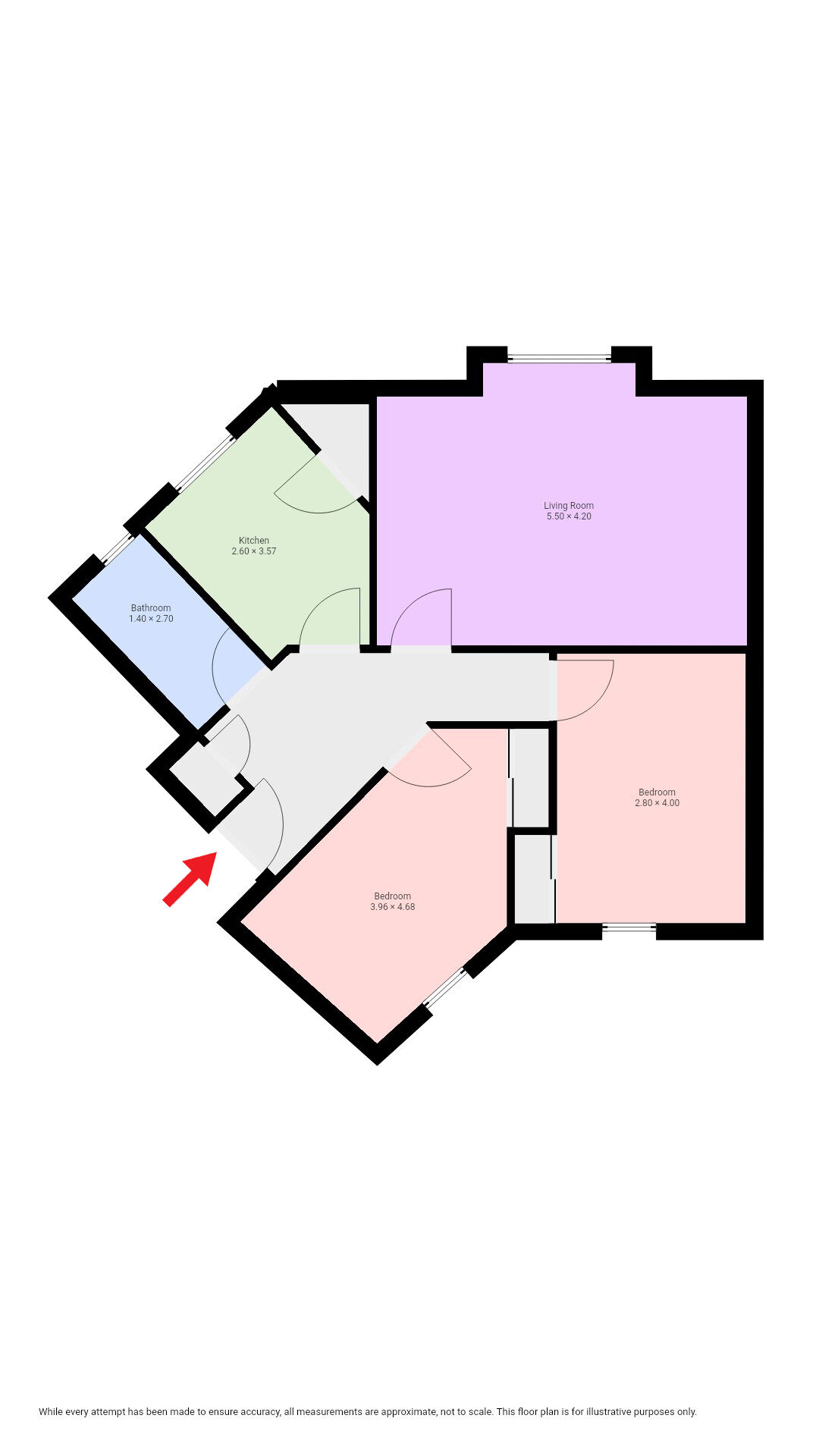 Floorplan of 2 bedroom  Flat for sale, Daviot Street, Glasgow, Glasgow City, G51