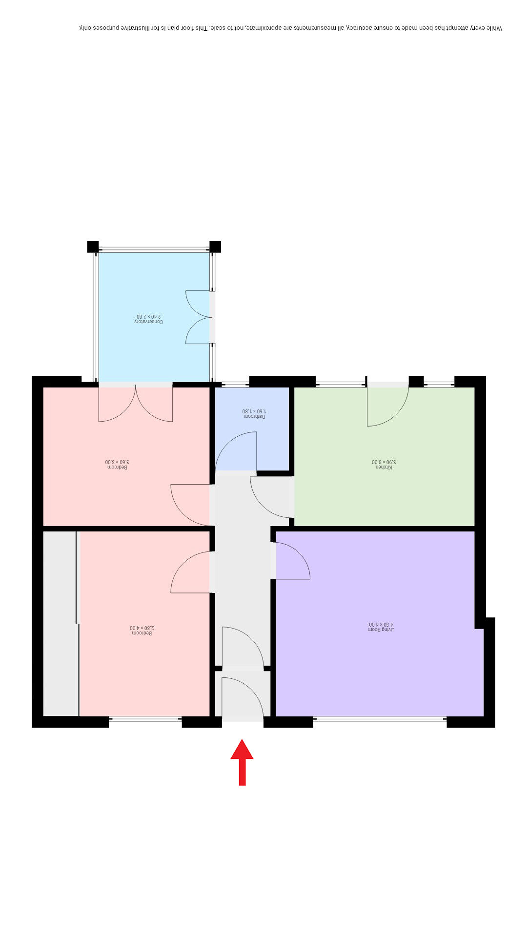 Floorplan of 2 bedroom Semi Detached Bungalow for sale, North Lodge Avenue, Motherwell, North Lanarkshire, ML1