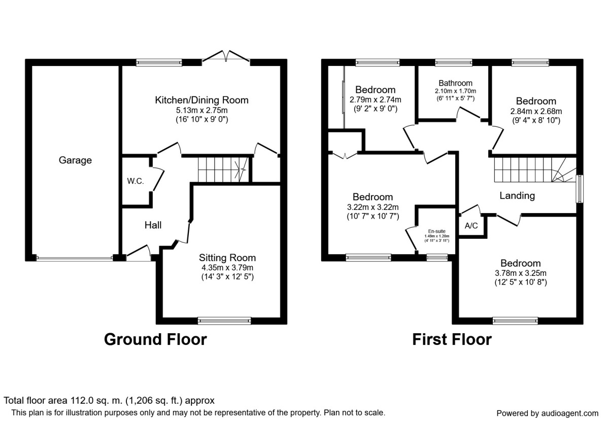 Floorplan of 4 bedroom Detached House to rent, Steinway, Coventry, CV4