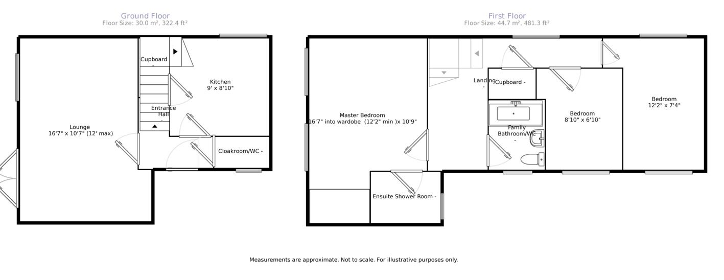 Floorplan of 3 bedroom  House to rent, Forsythia Close, Bedworth, Warwickshire, CV12