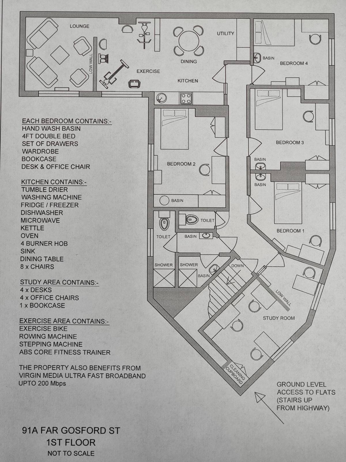 Floorplan of 4 bedroom  Flat to rent, Far Gosford Street, Coventry, CV1