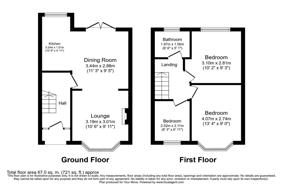 Floorplan of 3 bedroom Mid Terrace House to rent, Standard Avenue, Coventry, CV4