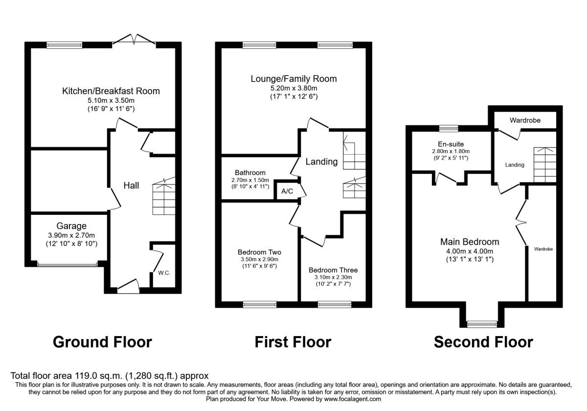 Floorplan of 3 bedroom End Terrace House to rent, Seashell Close, Coventry, CV5