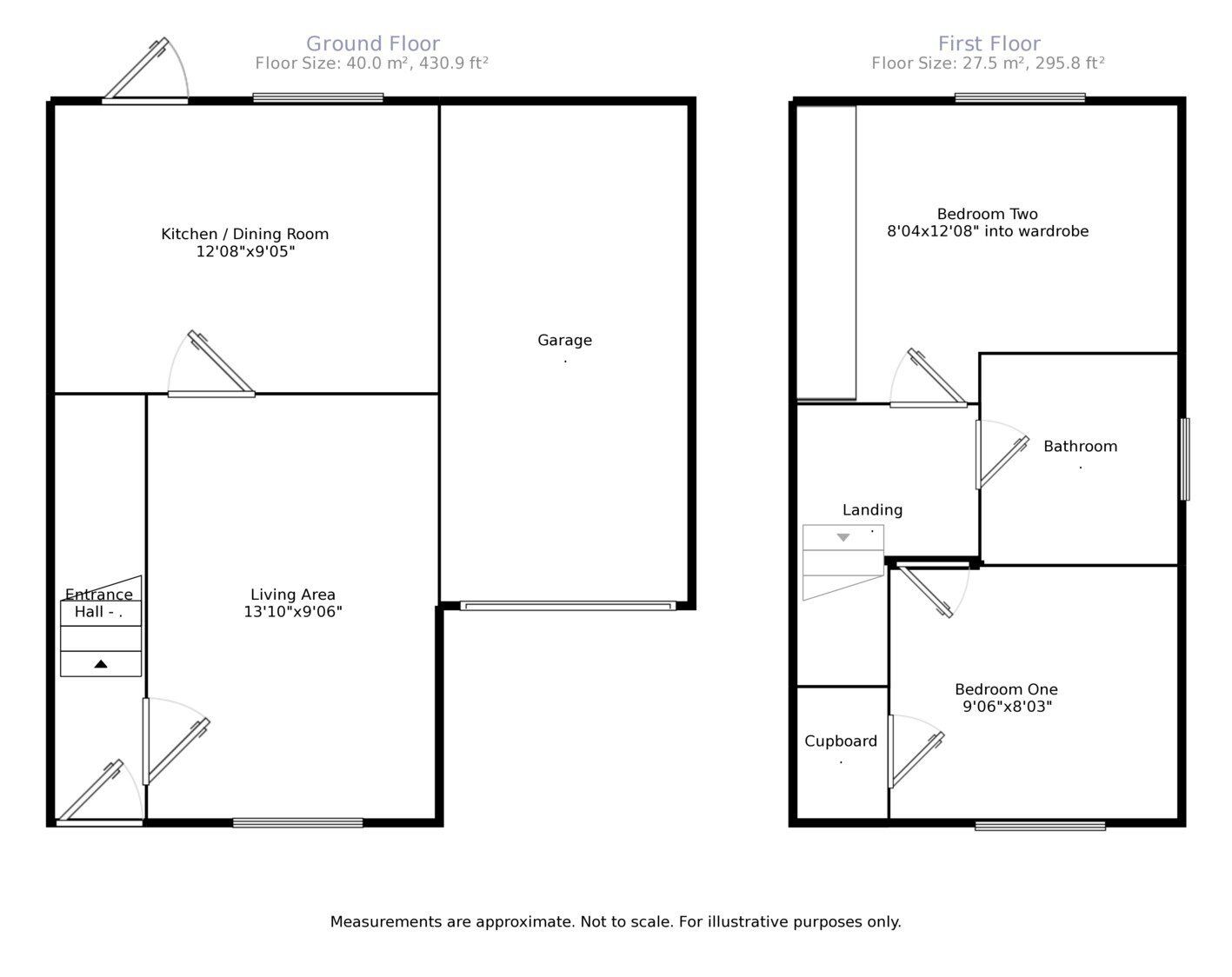 Floorplan of 2 bedroom Semi Detached House to rent, Waterside, Longford, Warwickshire, CV6
