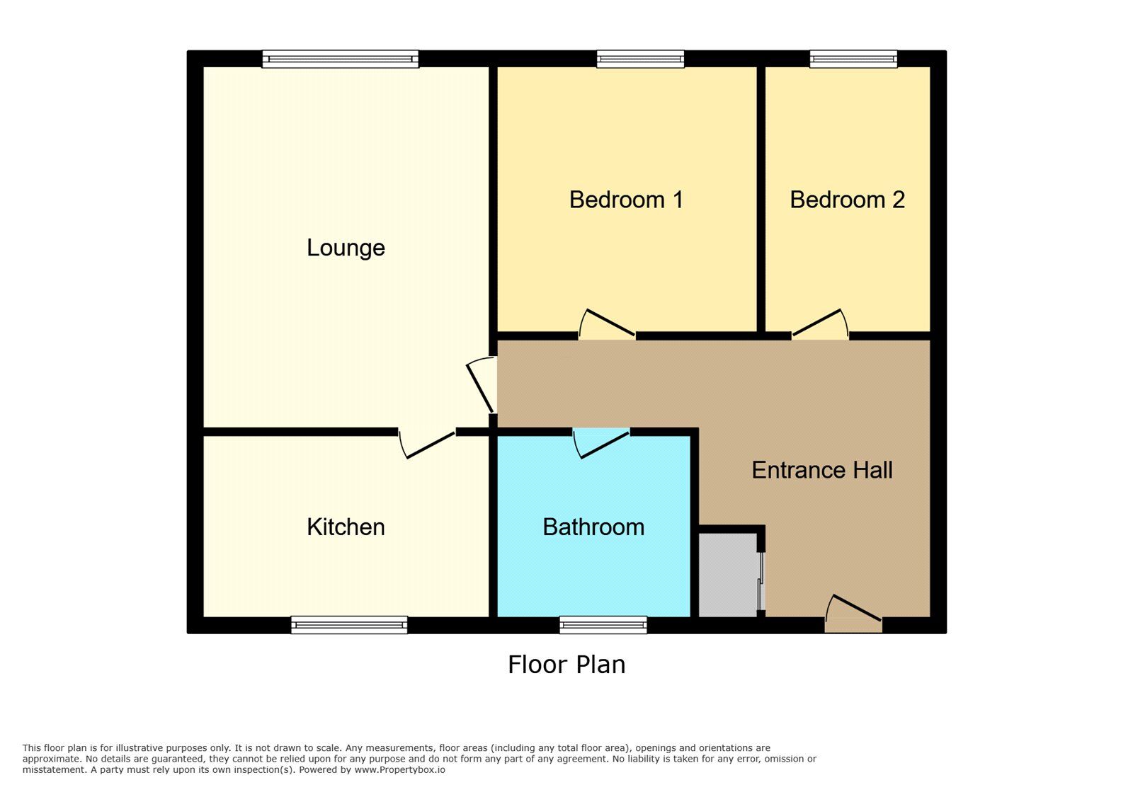 Floorplan of 2 bedroom  Flat for sale, Culworth Court, Coventry, West Midlands, CV6