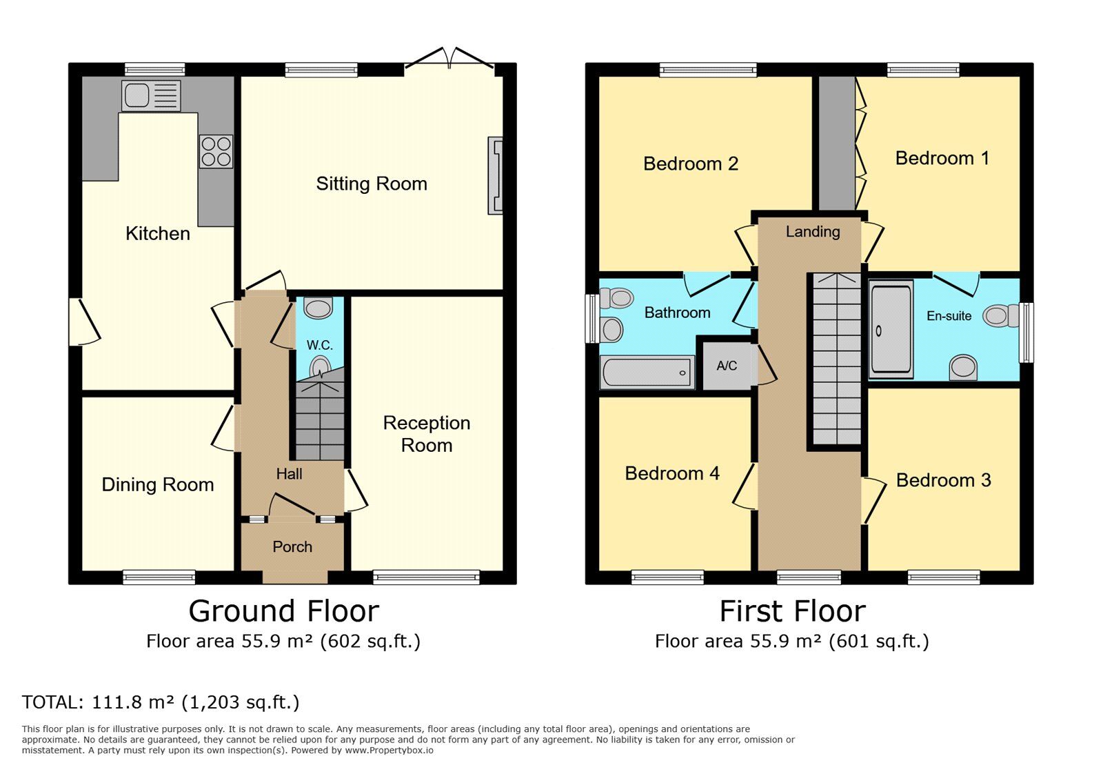 Floorplan of 4 bedroom Detached House for sale, Hatters Court, Bedworth, Warwickshire, CV12