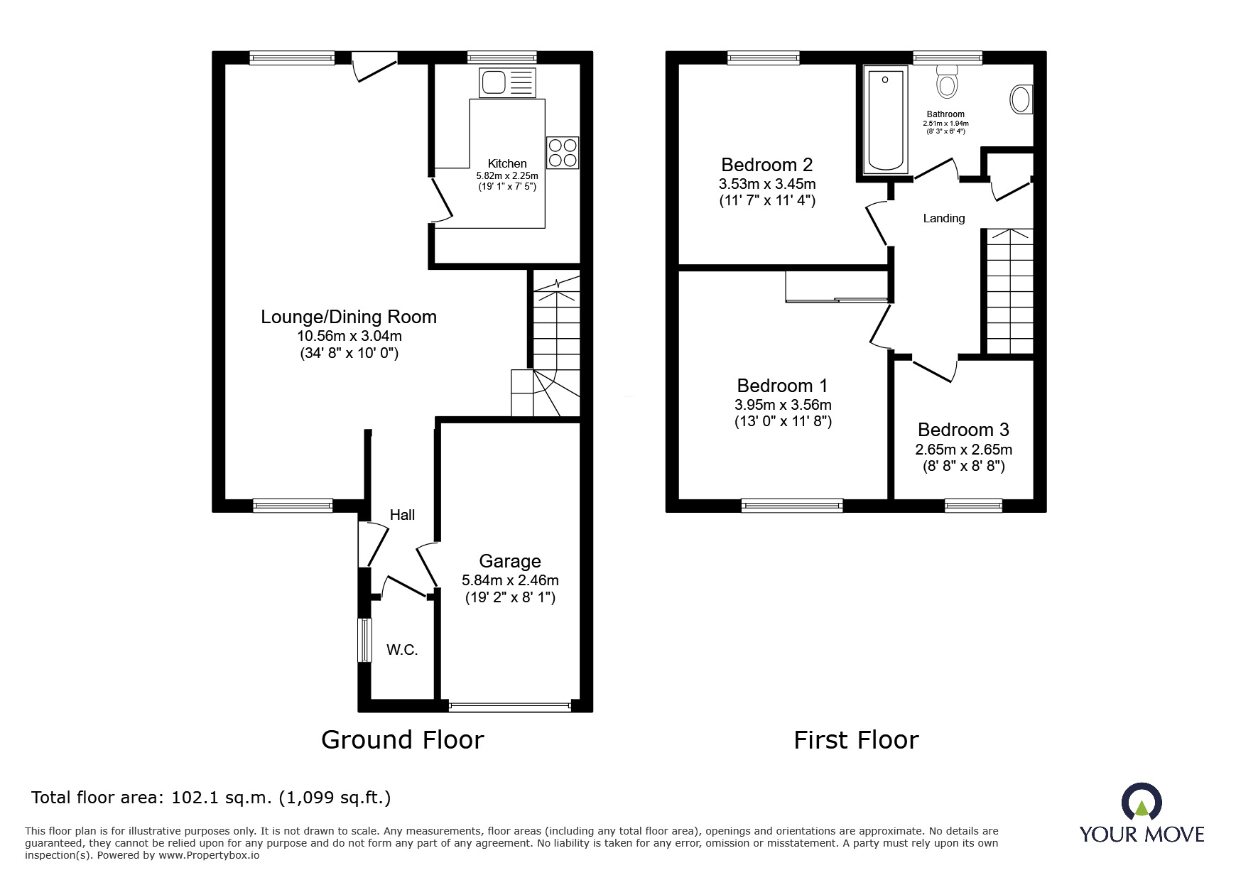 Floorplan of 3 bedroom Semi Detached House to rent, Dorchester Way, Coventry, West Midlands, CV2