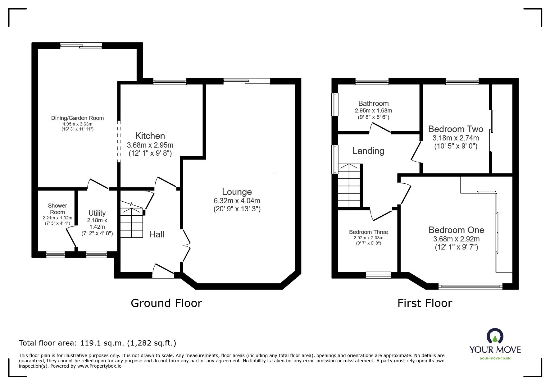 Floorplan of 3 bedroom Semi Detached House for sale, Barbridge Road, Bulkington, Warwickshire, CV12