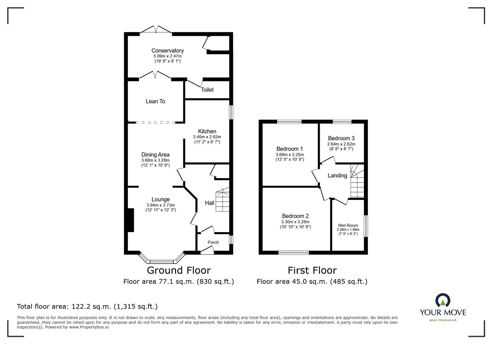 Floorplan of 3 bedroom Semi Detached House for sale, Smorrall Lane, Bedworth, Warwickshire, CV12