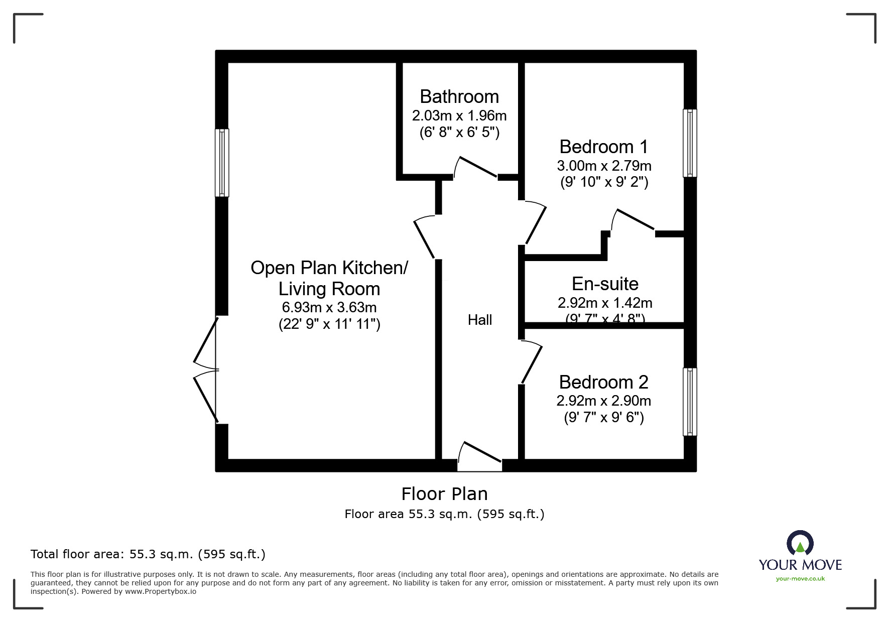 Floorplan of 2 bedroom  Flat for sale, Owens Road, Coventry, West Midlands, CV6