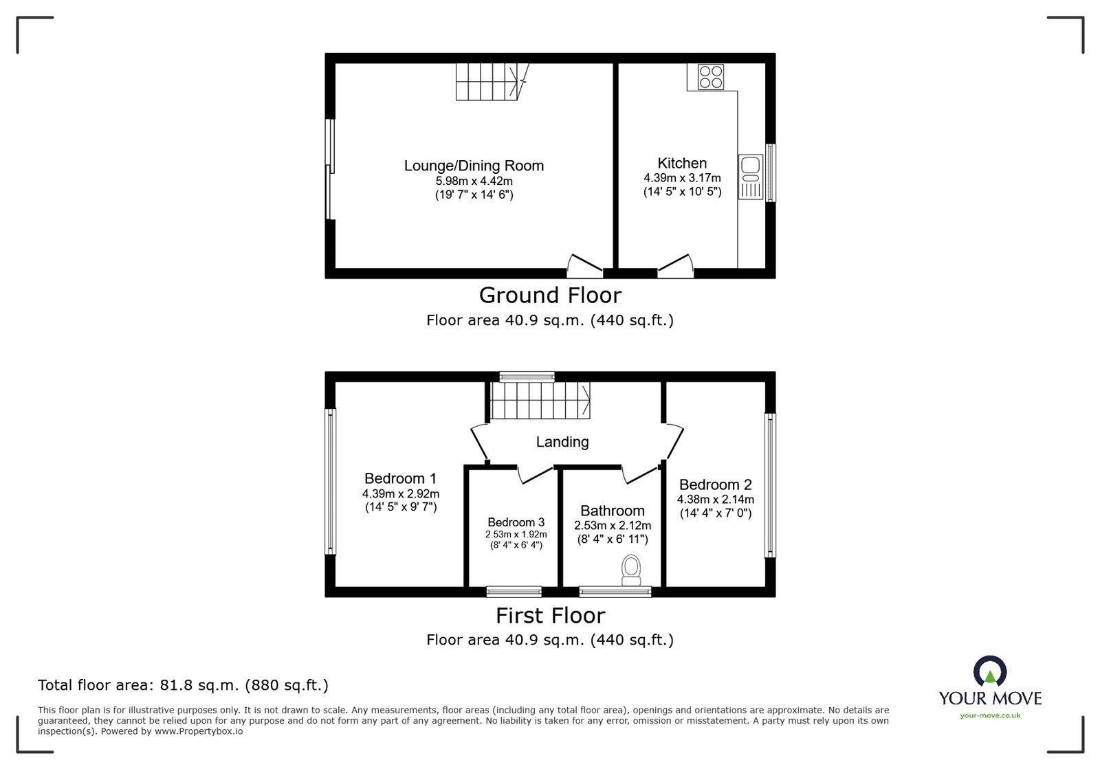 Floorplan of 3 bedroom Detached House for sale, Coventry Road, Exhall, Warwickshire, CV7