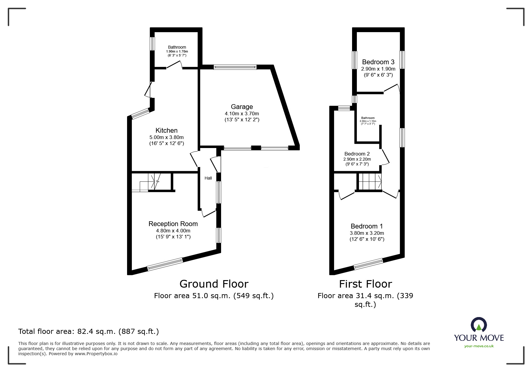 Floorplan of 3 bedroom Semi Detached House for sale, Blackhorse Road, Longford, Warwickshire, CV6