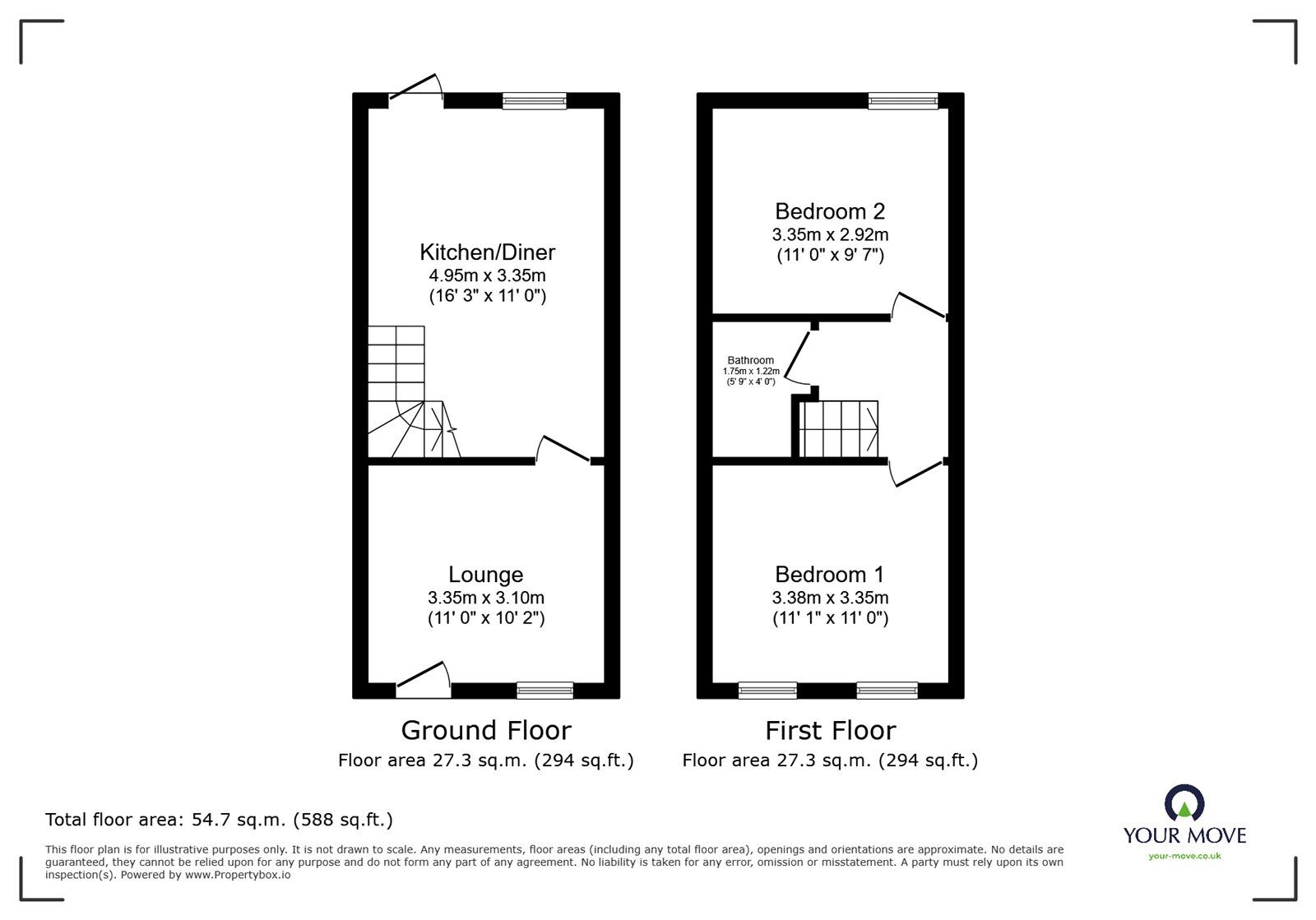 Floorplan of 2 bedroom Mid Terrace House for sale, Freehold Street, Coventry, West Midlands, CV1